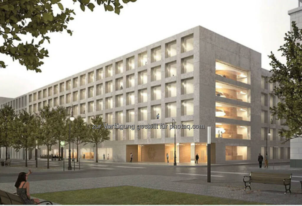 Porr baut: Das Elisabeth-Selbert-Haus wird auf einer Bruttogeschossfläche von ca. 13.000 m2 über ca. 200 Büros verfügen © kleyer.koblitz.letzel.freivogel (28.02.2024) 