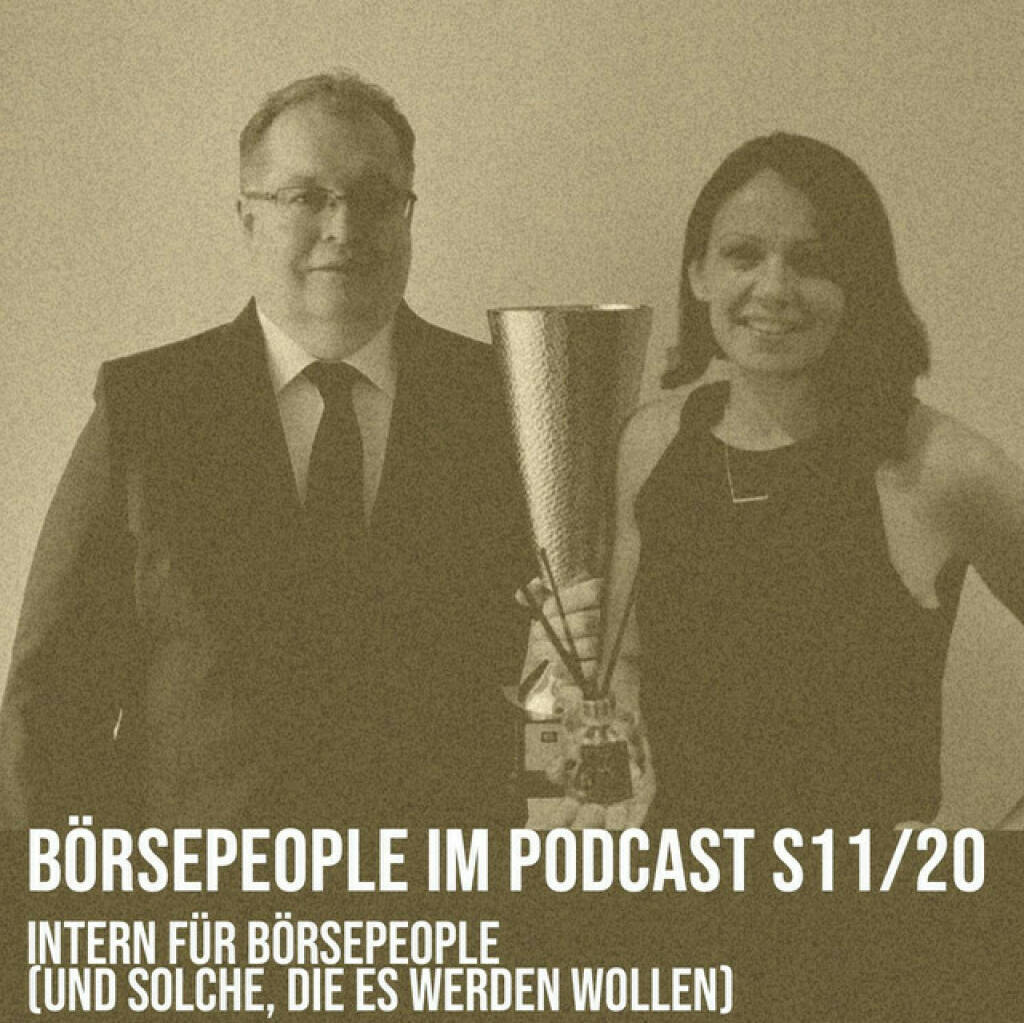 https://open.spotify.com/episode/68DzNnsrhGKX7UN9HNQkf0
Börsepeople im Podcast S11/20: Intern für Börsepeople - <p>Mein 20. Gast in Season 11 sind alle bisherigen Börsepeople-Gäste, alle, die noch zur Aufnahme kommen wollen und alle, die sich als Börsepeople fühlen. Ich musste aus der Not eine Tugend machen, denn kurzfristig hat es ein Absagewelle gegeben, die den Sendeplan komplett durcheinander geschmissen hat. Also nutze ich das für einen kleinen &#34;Aus dem Cafesatz&#34;-artigen Monolog, beklaue da Zsolt Janos, der das täglich macht. Im ersten Teil geht es um Infos für Börsepeople: Wanderpokal ist fix an Gregor Rosinger vergeben, wir testen ab, ob es Interesse an einem eigenen &#34;Börsepeople&#34;-Duft von Günsberg gibt (das schaffen wir, Beatrix Schlaffer-Günsberg macht es in einem Einspieler sehr schmackhaft)  und ich spreche über neue Podcast-Extensions, das Nein zu Zoom aber das kostenpflichtige Ja zu Telefon. Und dann kommt der Cafesatz-Teil: Ich sinniere über das Fehlen einer einheitlichen Kapitalmarktstimme, über Rang 17, darüber, dass Finanzbildung nicht nur in die Schulen gehört. Die wahren Finanzungeblideten sind nämlich wir Erwachsenen, man braucht ja nur mal ein bissl aus der Bubble gehen. Die Jugendlichen holen sich ihr Wissen aus dem Netz. Weiters: Auch Sparplan only ist kein Allheilmittel und beim Aktienbarometer bleiben viele Fragen offen. Haben wir echt mehr Wertpapierbesitz als die Deutschen? An der Wiener Börse kommt das nicht an. Und abschliessend: Signa und gute Spoiler zum 5.3. und 8.3..<br/><br/>Verbindlich für einen Börsepeople-Raumduft vormerken lassen (Infos ab ca. Min 7:30): Mailto: christian.drastil&#64;boerse-social.com (bei Erreichen des Volumens gehen die Bestellungen an Beatrix, sie wickelt ab und fakturiert).<br/><br/>Beatrix Schlaffer-Günsberg Börsepeople: <a href=https://audio-cd.at/page/podcast/3250/ target=_blank>https://audio-cd.at/page/podcast/3250/</a> <br/><br/>Gregor Rosinger Börsepeople: <a href=https://audio-cd.at/page/podcast/3409/ target=_blank>https://audio-cd.at/page/podcast/3409/</a><br/><br/>Zsolt Janos Börsepeople: <a href=https://audio-cd.at/page/podcast/5180/ target=_blank>https://audio-cd.at/page/podcast/5180/</a><br/><br/>Dominik Hojas Börsepeople: <a href=https://audio-cd.at/page/podcast/5420/ target=_blank>https://audio-cd.at/page/podcast/5420/</a><br/><br/>About: Die Serie Börsepeople findet im Rahmen von <a href=http://www.audio-cd.at target=_blank>http://www.audio-cd.at</a> und dem Podcast &#34;Audio-CD.at Indie Podcasts&#34; statt. Es handelt sich dabei um typische Personality- und Werdegang-Gespräche. Die Season 11 umfasst unter dem Motto „24 Börsepeople“ 24 Talks. Presenter der Season 11 ist Societe Generale Zertifikate, <a href=https://www.sg-zertifikate.de target=_blank>https://www.sg-zertifikate.de</a> .Welcher der meistgehörte Börsepeople Podcast ist, sieht man unter <a href=http://www.audio-cd.at/people target=_blank>http://www.audio-cd.at/people.</a> Der Zwischenstand des laufenden Rankings ist tagesaktuell um 12 Uhr aktualisiert.<br/><br/>Bewertungen bei Apple (oder auch Spotify) machen mir Freude: <a href=https://podcasts.apple.com/at/podcast/audio-cd-at-indie-podcasts-wiener-boerse-sport-musik-und-mehr/id1484919130 target=_blank>https://podcasts.apple.com/at/podcast/audio-cd-at-indie-podcasts-wiener-boerse-sport-musik-und-mehr/id1484919130</a> .</p> (04.03.2024) 