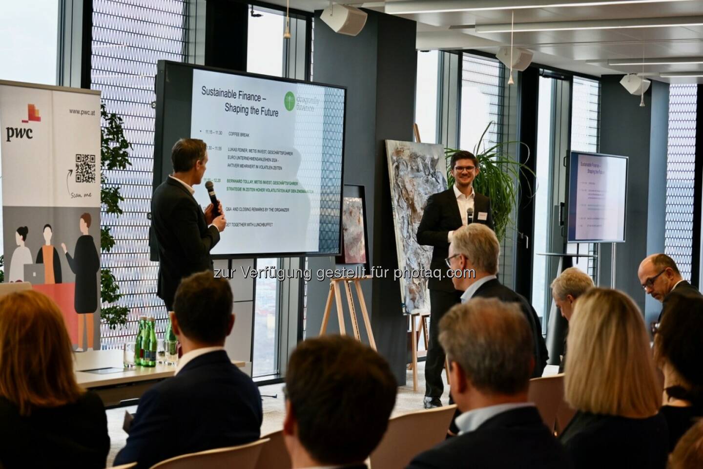 Sustainable Finance Konferenz 2024: Lukas Feiner, Metis Invest (re.), Christian Pabst, Investmentpabst