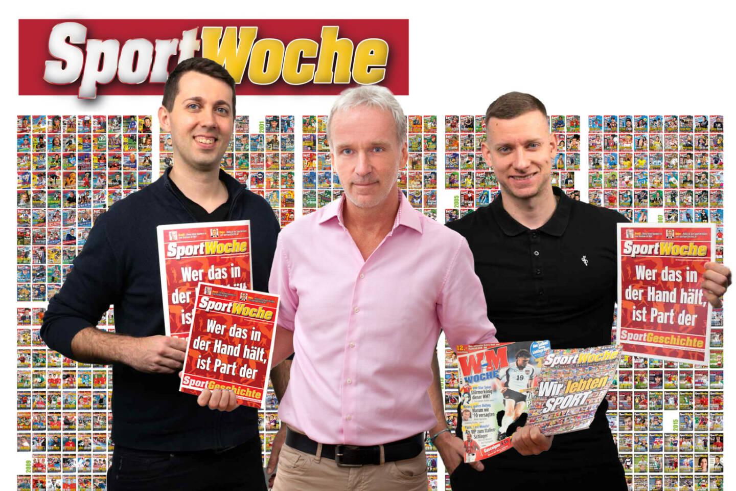 Team Sportgeschichte: Christoph Vetchy , Christian Drastil , Florian Kott . Start am 11. April 2024