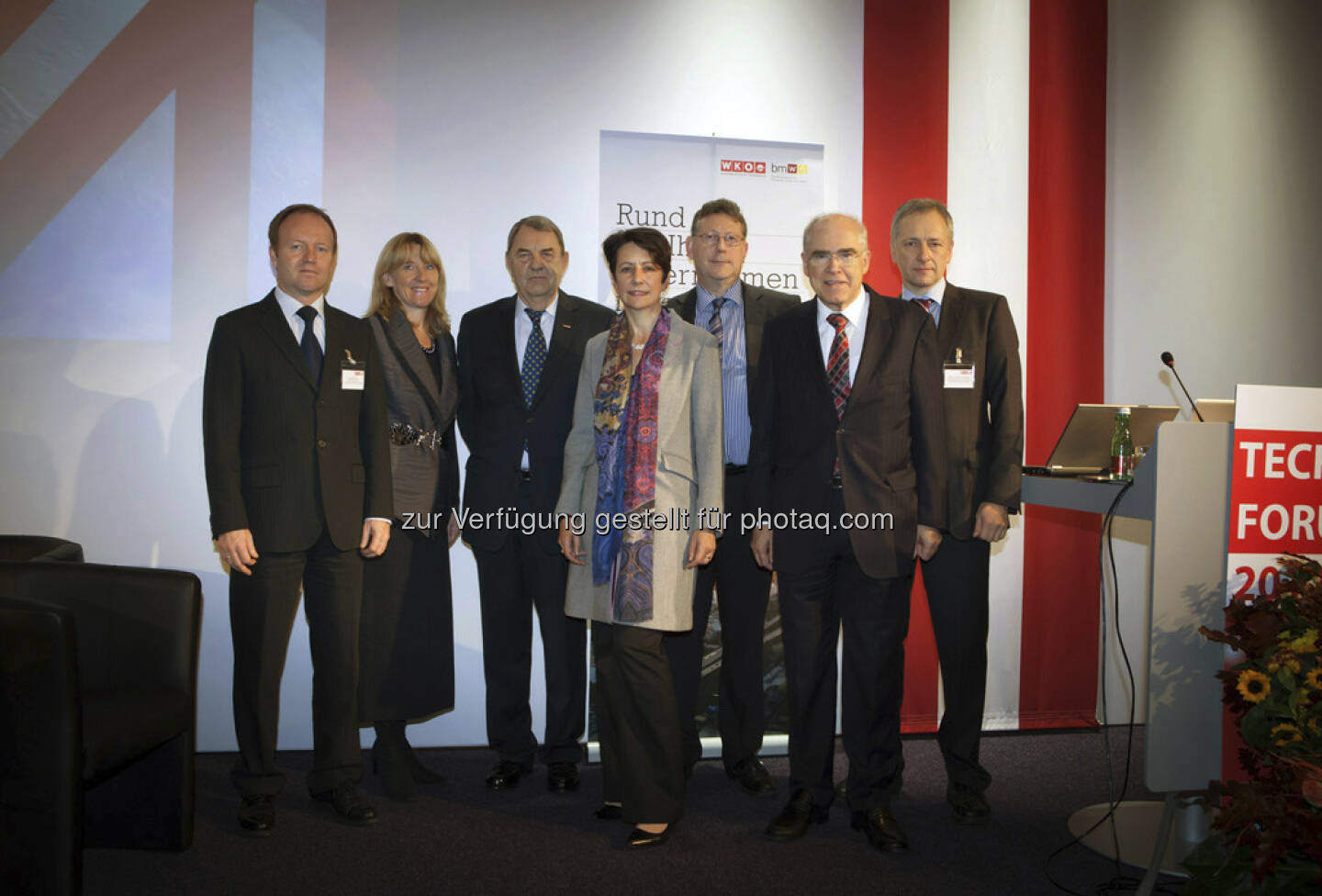 Michael Losch, Barbara Weitgruber, Wissenschaftsministerium, Richard Schenz, Sabine Herlitschka, Nick Evans, Helmut List, Hans-Günther Schwarz, Verkehrsministerium (Foto:  Aussenwirtschaft Austria)