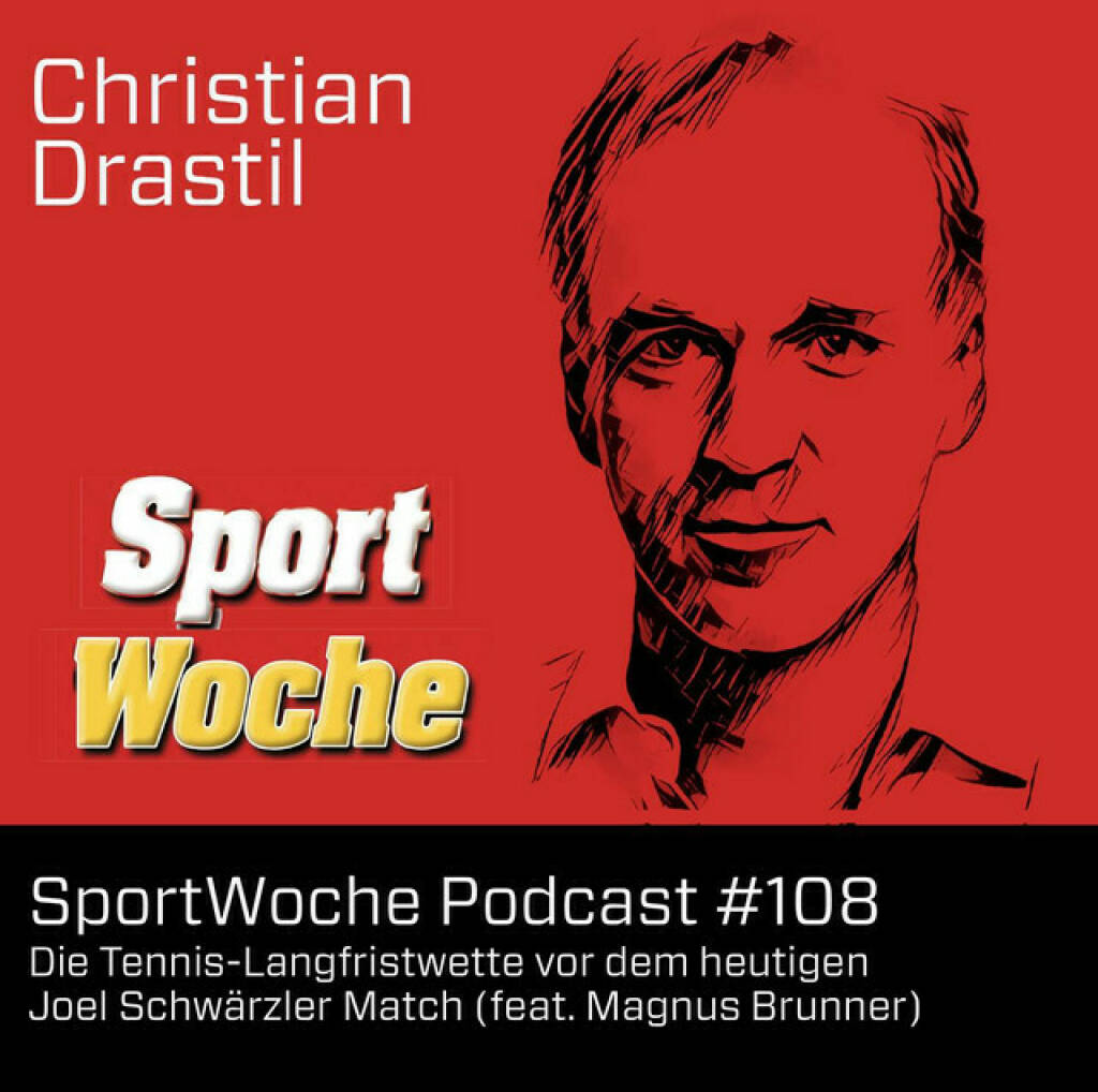 https://open.spotify.com/episode/63v8NZ07RwfR9UwiPQuA6M
SportWoche Podcast #108 feat Magnus Brunner: Die Langfristwette vor dem heutigen Joel Schwärzler Match - <p>Im egoth-Verlag erscheint Anfang Q4/2024 ein Buch mit ca. 350 Seiten. Dies mit Inhalten aus <a href=http://christian-drastil.com/boerse target=_blank>http://christian-drastil.com/boerse</a> ,  <a href=http://www.christian-drastil.com/sport target=_blank>http://www.christian-drastil.com/sport</a> , <a href=https://audio-cd.at/spotify target=_blank>https://audio-cd.at/spotify</a> und auf 48 Seiten allen Original-Covern der SportWoche  Im Buch, das in Tagebuch-Form aufgebaut ist, geht es auch horizontal erzählt um zwei Tennis-Wetten: Geht sich für Jannik Sinner die Nr. 1 in der ATP-Weltrangliste aus? Schafft es  ÖTV-Youngster Joel Schwärzler bis zur Erscheinung des Buchs in die ATP Top150? Heute spielt Joel beim ATP-100-Challenger in Mauthausen. Davor hab ich Finanzminister Magnus Brunner (Ex-ÖTV-Präsident, Tennisspieler und über seine Söhne auch Schwärzler-Wegbegleiter) um einen Input gebeten. Auch der immer-junge DocLX Alex Knechtsberger drückt die Daumen für eine tolle Karriere.<br/><br/><a href=https://www.instagram.com/joel.schwaerzler/?hl&#61;de target=_blank>https://www.instagram.com/joel.schwaerzler/?hl&#61;de</a><br/><br/>Infos zum Buch: <a href=https://photaq.com/page/index/4142/ target=_blank>https://photaq.com/page/index/4142/</a><br/><br/><a href=https://www.egoth.at target=_blank>https://www.egoth.at</a><br/><br/><a href=http://www.sportgeschichte.at target=_blank>http://www.sportgeschichte.at</a><br/><br/> <br/><br/>http;//www.creagency.at<br/><br/>Die SportWoche Podcasts sind presented by Instahelp: Psychologische Beratung online, ohne Wartezeit, vertraulich &amp; anonym. Nimm dir Zeit für dich unter <a href=https://instahelp.me/de/ target=_blank>https://instahelp.me/de/</a> .<br/><br/>About: Die Marke, Patent, Rechte und das Archiv der SportWoche wurden 2017 von Christian Drastil Comm. erworben, Mehr unter <a href=http://www.sportgeschichte.at target=_blank>http://www.sportgeschichte.at</a> . Der neue SportWoche Podcast ist eingebettet in „ Wiener Börse, Sport, Musik (und mehr)“ auf <a href=http://www.christian-drastil.com/podcast target=_blank>http://www.christian-drastil.com/podcast</a> und erscheint, wie es in Name SportWoche auch drinsteckt, wöchentlich. Bewertungen bei Apple machen mir Freude: <a href=https://podcasts.apple.com/at/podcast/audio-cd-at-indie-podcasts-wiener-boerse-sport-musik-und-mehr/id1484919130 target=_blank>https://podcasts.apple.com/at/podcast/audio-cd-at-indie-podcasts-wiener-boerse-sport-musik-und-mehr/id1484919130</a> .<br/><br/>Unter <a href=http://www.sportgeschichte.at/sportwochepodcast target=_blank>http://www.sportgeschichte.at/sportwochepodcast</a> sieht man alle Folgen, auch nach Hörer:innen-Anzahl gerankt.</p> (09.05.2024) 