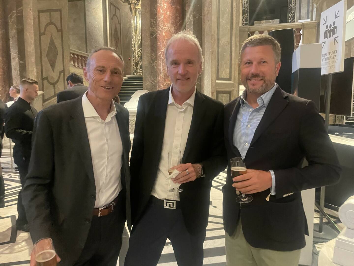 Mit Toni Schutti und Martin Foussek bei 240 Jahre Austria Tabak / 25 Jahre JTI