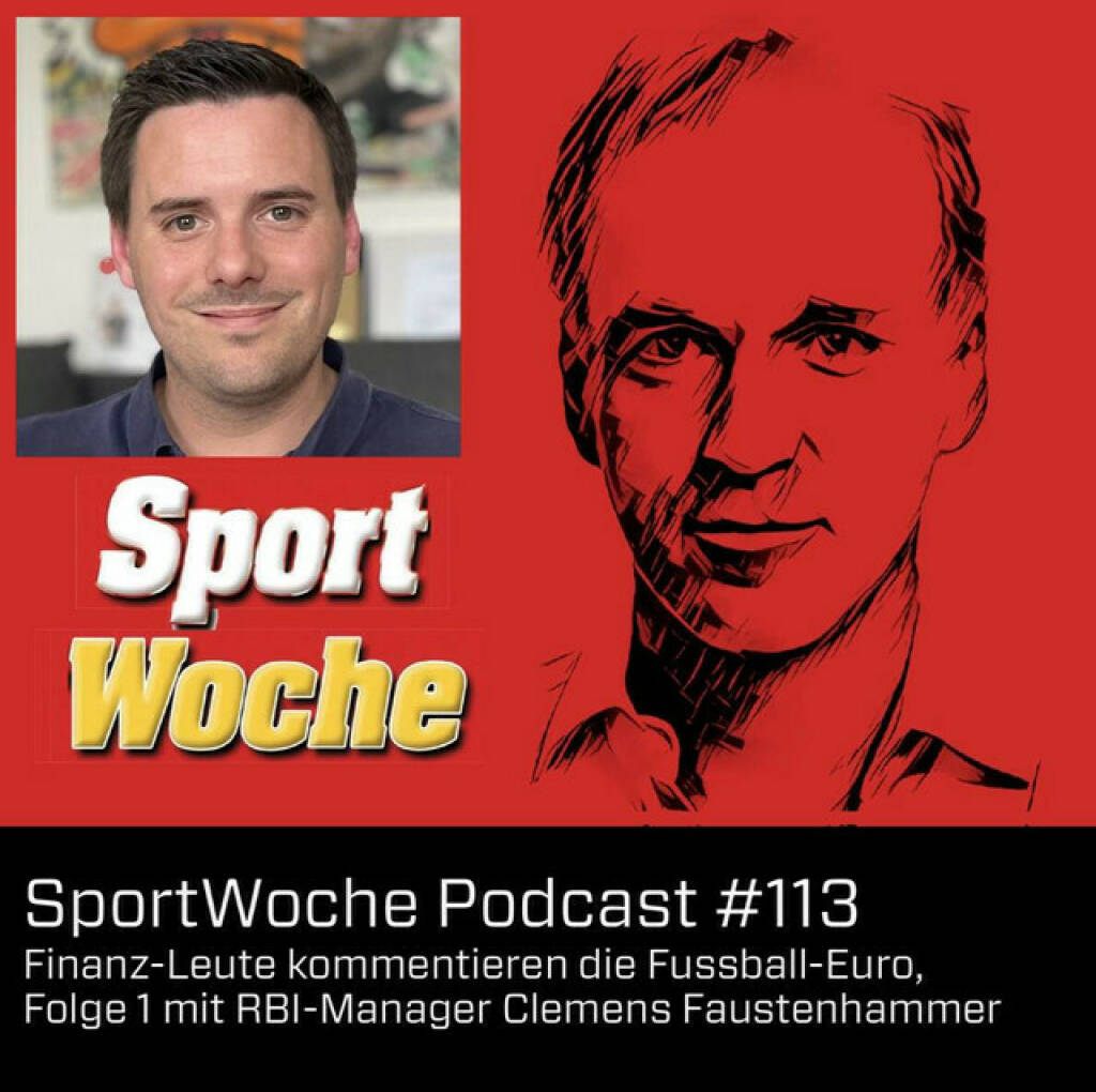 https://open.spotify.com/episode/1ypPxCIds4hilAY656hjpG
SportWoche Podcast #113: Finanz-Leute kommentieren die Fussball-Euro, Folge 1 mit RBI-Manager Clemens Faustenhammer - <p>Eine Serie während der EM: Fussball-Nerds aus dem Börseumfeld im Talk über die Euro. Clemens Faustenhammer ist Head of Group Resilience Management bei der Raiffeisen Bank International AG, passionierter Börsianer und Finanzblogger. Und er ist mit weltfussball.at aktiv, kennt sich mega aus, spürt diesen Sport und es macht Spass, mal mit einem Finanzmarktplayer über Sport zu sprechen. Die Aufnahme fand kurz vor dem Eröffnungsspiel statt.<br/><br/><a href=https://www.weltfussball.at target=_blank>https://www.weltfussball.at</a><br/><br/><a href=http://www.sportgeschichte.at target=_blank>http://www.sportgeschichte.at</a><br/><br/>- 24 EM-Tipps eingeholt Peter Heinrich, Robert Gillinger, Lukas Stipkovich, Harald Hagenauer, Ingrid Krawarik, Michael Oplustil, Bernd Maurer, Robert Kleedorfer, Martin Kwauka, Anneliese Proissl, Thomas Arnoldner, Stefan Maxian, Martin Sörös, Henriette Lininger, Magnus Brunner, Klaus della Torre, Willi Celeda, Christoph Gabriel. Lars Mosdorf, Florian Beckermann, Rupert-Heinrich Staller, Elis Karner, Daniel Lion und ich. Und hinten der Torhymnen-Vorschlag. I wer narrisch heisst I go crazy: <a href=https://audio-cd.at/page/playlist/6415 target=_blank>https://audio-cd.at/page/playlist/6415</a><br/><br/>Die SportWoche Podcasts sind presented by Instahelp: Psychologische Beratung online, ohne Wartezeit, vertraulich &amp; anonym. Nimm dir Zeit für dich unter <a href=https://instahelp.me/de/ target=_blank>https://instahelp.me/de/</a> .<br/><br/>About: Die Marke, Patent, Rechte und das Archiv der SportWoche wurden 2017 von Christian Drastil Comm. erworben, Mehr unter <a href=http://www.sportgeschichte.at target=_blank>http://www.sportgeschichte.at</a> . Der neue SportWoche Podcast ist eingebettet in „ Wiener Börse, Sport, Musik (und mehr)“ auf <a href=http://www.christian-drastil.com/podcast target=_blank>http://www.christian-drastil.com/podcast</a> und erscheint, wie es in Name SportWoche auch drinsteckt, wöchentlich. Bewertungen bei Apple machen mir Freude: <a href=https://podcasts.apple.com/at/podcast/audio-cd-at-indie-podcasts-wiener-boerse-sport-musik-und-mehr/id1484919130 target=_blank>https://podcasts.apple.com/at/podcast/audio-cd-at-indie-podcasts-wiener-boerse-sport-musik-und-mehr/id1484919130</a> .<br/><br/>Unter <a href=http://www.sportgeschichte.at/sportwochepodcast target=_blank>http://www.sportgeschichte.at/sportwochepodcast</a> sieht man alle Folgen, auch nach Hörer:innen-Anzahl gerankt.</p> (15.06.2024) 