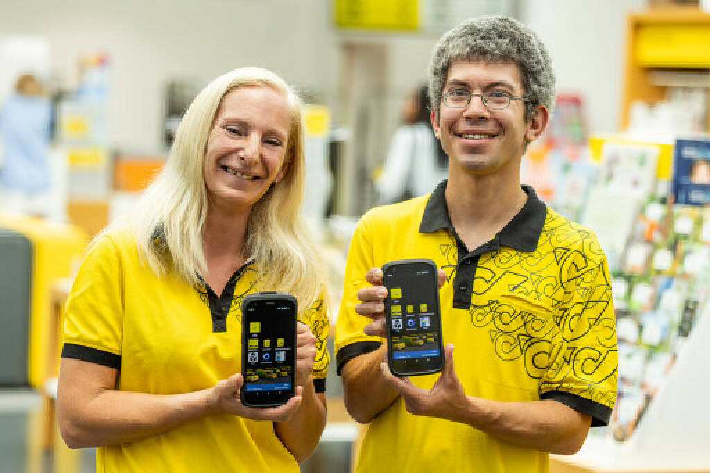 Die Zusteller*innen der Post haben neue Handhelds erhalten. Fast neun Millionen Euro nimmt die Österreichische Post für Hard- und Software in die Hand. Foto: Österreichische Post, © Aussender (15.07.2024) 