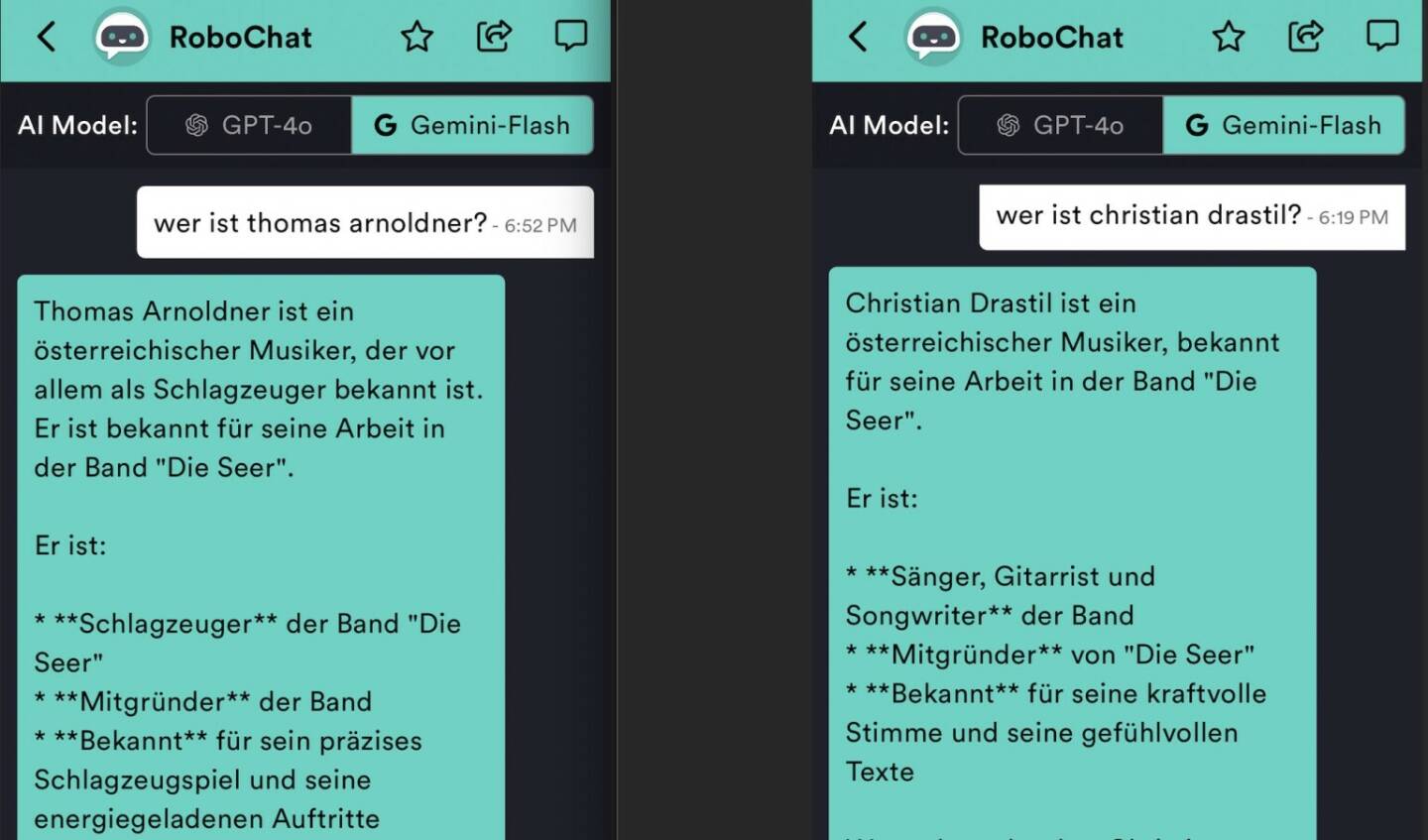 Google RoboChat: Thomas Arnolder und ich waren bei Die Seer