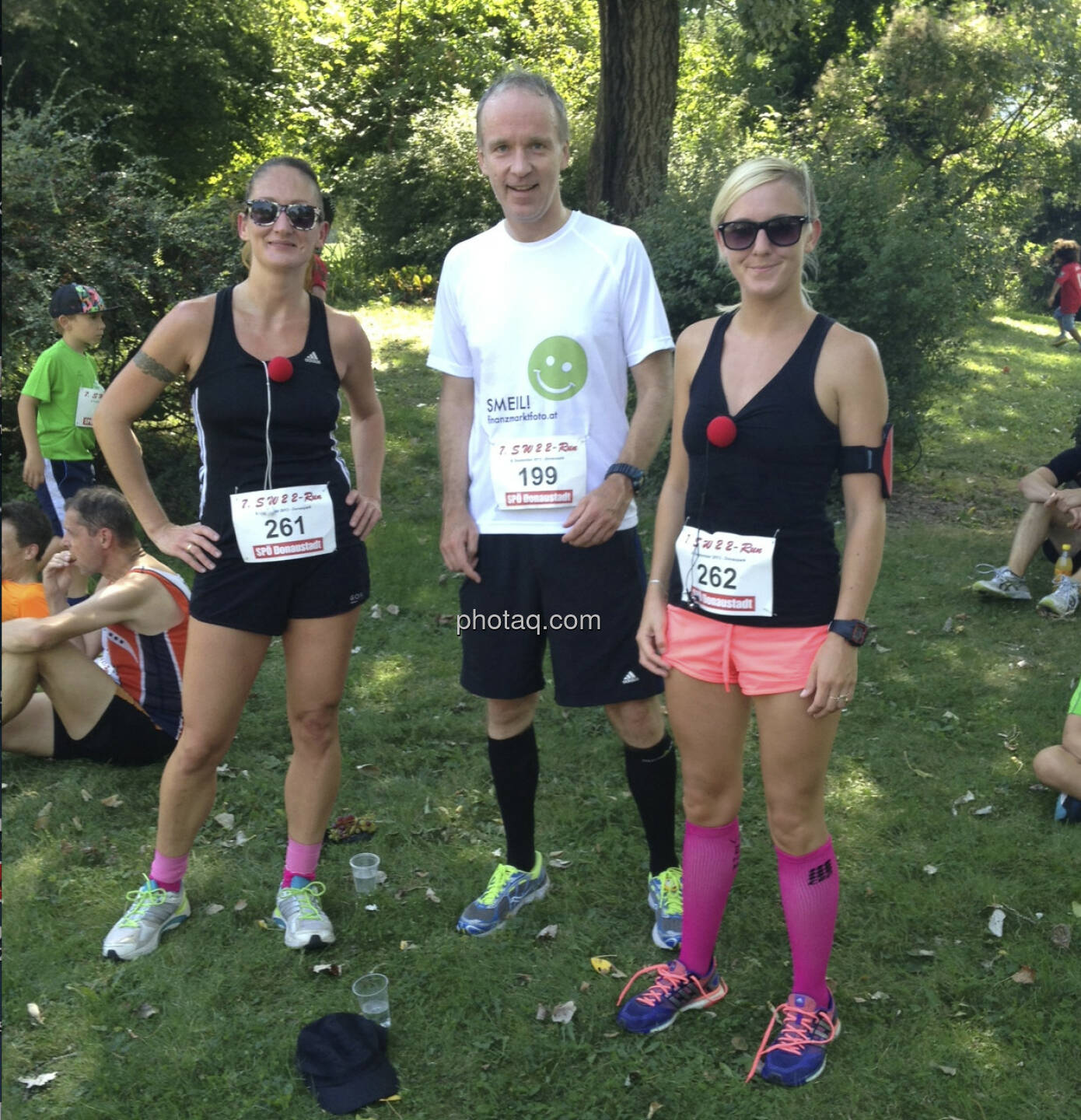 Donauparklauf 2013: Christian Drastil ausnahmsweise schneller als die schnellsten Damen, sonst sind immer mindestens 1-2 vor mir