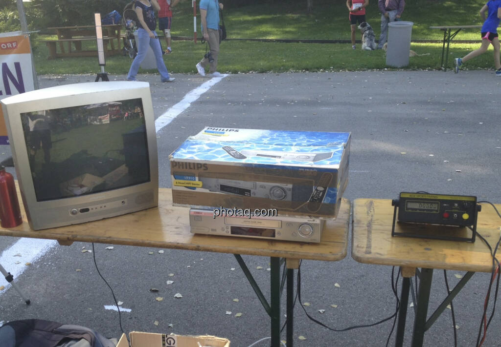 Donauparklauf 2013: Videozeitmessung mit Siegerbild (08.09.2013) 