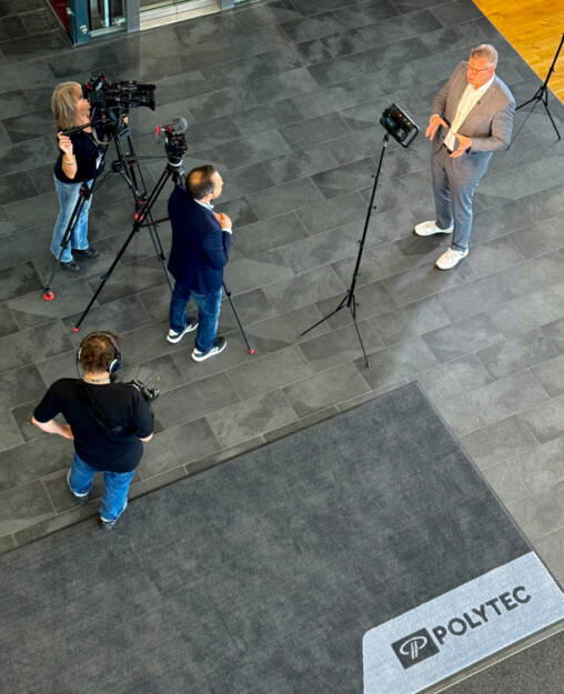 ORF bei Polytec in Hörsching, Eco Spezial am 10.10. 2024, CEO Markus Huemer, Foto: Polytec, © Aussender (10.10.2024) 