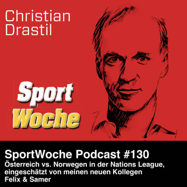 https://open.spotify.com/episode/2VZqbwCNSOlCp8LXiCV4lh
SportWoche Podcast #130: Österreich vs. Norwegen in der Nations League, eingeschätzt von meinen neuen Kollegen Felix & Samer - <p>Morgen spielt Österreich gegen Norwegen mit Erling Haaland in Linz im Rahmen der Nations League. Meine neuen Kollegen Felix und Samer haben im Vorfeld ihren ersten Aufritt. Zu hören ist ein KI-generierter Dialog zweier KI-Fussballreporter. Und wie komme ich jetzt zu diesen Experten? Nun, ich spreche dieser Tage mit einem KI-Lab über Innovationen für die Börseberichterstattung. Diese Podcastveröffentlichung ist ein spontaner Testcase mit Sportcontent und wer mich kennt, weiss, dass die Veröffentlichung dann ein dringender Wunsch von mir war ...<br>
<br>
Die SportWoche Podcasts sind presented by Instahelp: Psychologische Beratung online, ohne Wartezeit, vertraulich & anonym. Nimm dir Zeit für dich unter <a href=https://instahelp.me/de/ target=_blank>https://instahelp.me/de/</a> .<br>
<br>
About: Die Marke, Patent, Rechte und das Archiv der SportWoche wurden 2017 von Christian Drastil Comm. erworben, Mehr unter <a href=http://www.sportgeschichte.at target=_blank>http://www.sportgeschichte.at</a> . Der neue SportWoche Podcast ist eingebettet in „ Wiener Börse, Sport, Musik (und mehr)“ auf <a href=http://www.christian-drastil.com/podcast target=_blank>http://www.christian-drastil.com/podcast</a> und erscheint, wie es in Name SportWoche auch drinsteckt, wöchentlich. Bewertungen bei Spotify oder Apple machen mir Freude: <a href=http://www.audio-cd.at/spotify target=_blank>http://www.audio-cd.at/spotify</a> , <a href=http://www.audio-cd.at/apple target=_blank>http://www.audio-cd.at/apple</a> .<br>
<br>
Unter <a href=http://www.sportgeschichte.at/sportwochepodcast target=_blank>http://www.sportgeschichte.at/sportwochepodcast</a> sieht man alle Folgen, auch nach Hörer:innen-Anzahl gerankt.</p> (12.10.2024) 