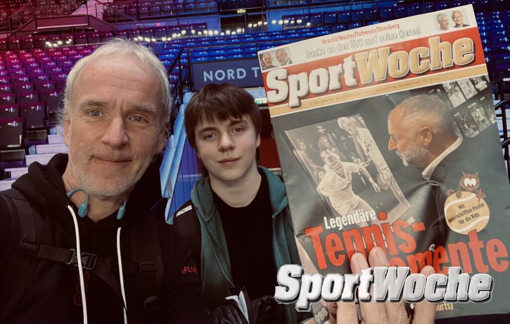 Mit Maxim und der SportWoche-Ausgabe für die Wiener Stadthalle (19.10.2024) 