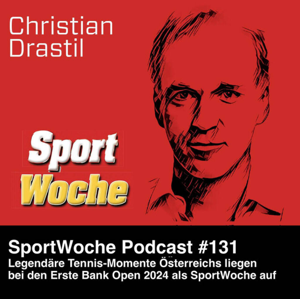 https://open.spotify.com/episode/41KwQzqzG2hr2nHKCqsj9z
SportWoche Podcast #131: Legendäre Tennis-Momente Österreichs liegen bei den Erste Bank Open 2024 als SportWoche auf - <p>Nach Karaoke bei der CIRA Jahreskonferenz und daneben mehr Terminen als eigentlich für einen wie mich möglich sind, ist meine Stimme kaputt. Gleichzeitig basteln tolle Leute an einer KI-Stimme (plus folgendem Avatar) von mir. Und nochmal gleichzeitig ist ab heute ein Herzensprojekt von mir in der Wiener Stadthalle im Rahmen der Erste Bank Open free verfügbar: Es geht um eine 52-seitige SportWoche mit dem Zugang Legendäre (österreichische) Tennis-Momente in der Stadthalle (und auf anderen Courts), for free erhältlich zb beim Stand mit dem offiziellen Merchandise zum Turnier, Champions of Vienna (eine Kollektion von Niko Fechter und ein grosser Tipp). Hier im Podcast lasse ich jetzt meine KI-Stimme das Editorial aus dieser Sondernummer lesen und moderiere nur an und ab ....<br>
<br>
Podcast mit Herwig Straka, damals wurde die Idee geboren: <a href=https://audio-cd.at/page/podcast/5509/ target=_blank>https://audio-cd.at/page/podcast/5509/</a><br>
<br>
Die SportWoche Podcasts sind presented by Instahelp: Psychologische Beratung online, ohne Wartezeit, vertraulich & anonym. Nimm dir Zeit für dich unter <a href=https://instahelp.me/de/ target=_blank>https://instahelp.me/de/</a> .<br>
<br>
About: Die Marke, Patent, Rechte und das Archiv der SportWoche wurden 2017 von Christian Drastil Comm. erworben, Mehr unter <a href=http://www.sportgeschichte.at target=_blank>http://www.sportgeschichte.at</a> . Der neue SportWoche Podcast ist eingebettet in „ Wiener Börse, Sport, Musik (und mehr)“ auf <a href=http://www.christian-drastil.com/podcast target=_blank>http://www.christian-drastil.com/podcast</a> und erscheint, wie es in Name SportWoche auch drinsteckt, wöchentlich. Bewertungen bei Spotify oder Apple machen mir Freude: <a href=http://www.audio-cd.at/spotify target=_blank>http://www.audio-cd.at/spotify</a> , <a href=http://www.audio-cd.at/apple target=_blank>http://www.audio-cd.at/apple</a> .<br>
<br>
Unter <a href=http://www.sportgeschichte.at/sportwochepodcast target=_blank>http://www.sportgeschichte.at/sportwochepodcast</a> sieht man alle Folgen, auch nach Hörer:innen-Anzahl gerankt.</p> (19.10.2024) 