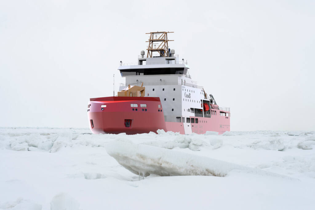 PALFINGER MARINE rüstet sechs der neuen Mehrzweckschiffe (MPV) der kanadischen Küstenwache mit modernen Rettungsbooten und Davits aus. Credit: Seaspan , © Aussender (06.11.2024) 