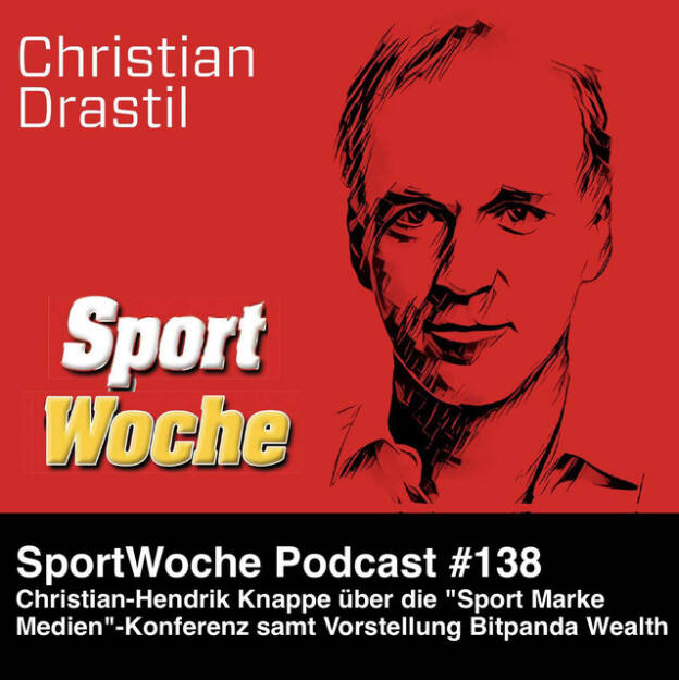 https://open.spotify.com/episode/2kfEg2G6EmdHKIzS9M4gr1
SportWoche Podcast #138: Was Bitpanda Wealth auf der Sport-Marke-Medien-Konferenz gemacht hat, erzählt Christian-Hendrik Knappe - <p>Ein Gespräch mit Christian-Hendrik Knappe,  der seit kurzem für Bitpanda Wealth in Deutschland zuständig ist. Wir kennen uns lange und haben uns auch vor wenigen Tagen im Bitpanda-HQ in Wien getroffen. Der Podcast widmet sich aber vor allem der zweitägigen Sport Marke Medien-Konferenz Anfang Dezember in München, hier vertrat Christian seinen neuen Arbeitgeber. Wir sprechen über Sporthelden, Markenentscheider & Medienmacher, über die Zukunft des Sports, über die Bitpanda-Partnerschaften mit dem FC Bayern München, dem AC Milan, der National Football League (NFL) sowie Alexander Zverev und warum sich überhaupt Bitpanda im Sport engagiert. Weitere Stichworte: Ralf Rangnick, die Bitpanda Sports Night, eine Bolzbox und ein Sockentausch. <br>
<br>
Bitpanda Wealth: <a href=https://www.bitpanda.com/de/wealth target=_blank>https://www.bitpanda.com/de/wealth</a> <br>
Sport Marke Medien: <a href=https://www.sportmarkemedien.com target=_blank>https://www.sportmarkemedien.com</a><br>
<br>
Die SportWoche Podcasts sind presented by Instahelp: Psychologische Beratung online, ohne Wartezeit, vertraulich & anonym. Nimm dir Zeit für dich unter <a href=https://instahelp.me/de/ target=_blank>https://instahelp.me/de/</a> .<br>
<br>
About: Die Marke, Patent, Rechte und das Archiv der SportWoche wurden 2017 von Christian Drastil Comm. erworben, Mehr unter <a href=http://www.sportgeschichte.at target=_blank>http://www.sportgeschichte.at</a> . Der neue SportWoche Podcast ist eingebettet in „ Wiener Börse, Sport, Musik (und mehr)“ auf <a href=http://www.christian-drastil.com/podcast target=_blank>http://www.christian-drastil.com/podcast</a> und erscheint, wie es in Name SportWoche auch drinsteckt, wöchentlich. Bewertungen bei Spotify oder Apple machen mir Freude: <a href=http://www.audio-cd.at/spotify target=_blank>http://www.audio-cd.at/spotify</a> , <a href=http://www.audio-cd.at/apple target=_blank>http://www.audio-cd.at/apple</a> .<br>
<br>
Unter <a href=http://www.sportgeschichte.at/sportwochepodcast target=_blank>http://www.sportgeschichte.at/sportwochepodcast</a> sieht man alle Folgen, auch nach Hörer:innen-Anzahl gerankt.</p> (07.12.2024) 