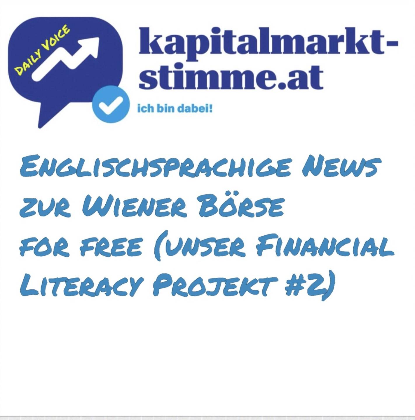 Episode 12/365 der kapitalmarkt-stimme.at daily voice auf audio-cd.at hören: https://audio-cd.at/page/podcast/6656 .
Heute geht es um 21st Austria auf boerse-social.com mit Web-News und einem wöchentlichen PDF. Allerdings: 21st Austria war natürlich keine Gründung von uns, sondern wurde 2011 von 18 namhaften Unternehmen des Landes – darunter etwa Amag, Verbund, OMV, Uniqa und voestalpine – gemeinsam mit der Oesterreichischen Nationalbank und der Wiener Börse gestartet. Idee: Man hat sich bei Roadshows in New York oder London (klarer Fokus angloamerikanische Investoren) nicht nur selbst, sondern auch die anderen Mitglieder und den Standort als Botschafter promotet. Sprecher war der im Vorjahr verstorbene Ex-Böhler-Chef Claus Raidl.  Ich war von der 21st Austria Idee von Anfang an begeistert und konnte nach dem Aus 2016 mit der nunmehrigen 21st Austria Rechteinhaberin Gaisberg Consulting die Genehmigung zur Weiterbespielung der Marke erlangen. Seither machen wir Free News und ein wöchentliches PDF zum Wiener Kapitalmarkt. Unser Ziel: Kapitalmarkt is coming home. Täglich zwischen 19 und 20 Uhr.