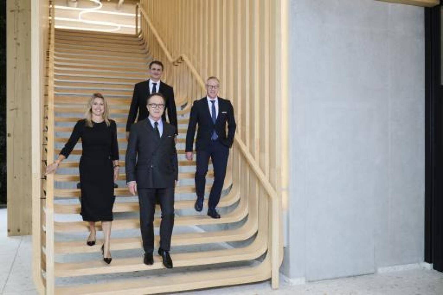 UBM-Vorstand: Martina Maly-Gärtner (COO), Thomas Winkler (CEO), Patric Thate (CFO), Peter Schaller (CTO), Fotograf: Philipp Horak, Fotocredit UBM Development