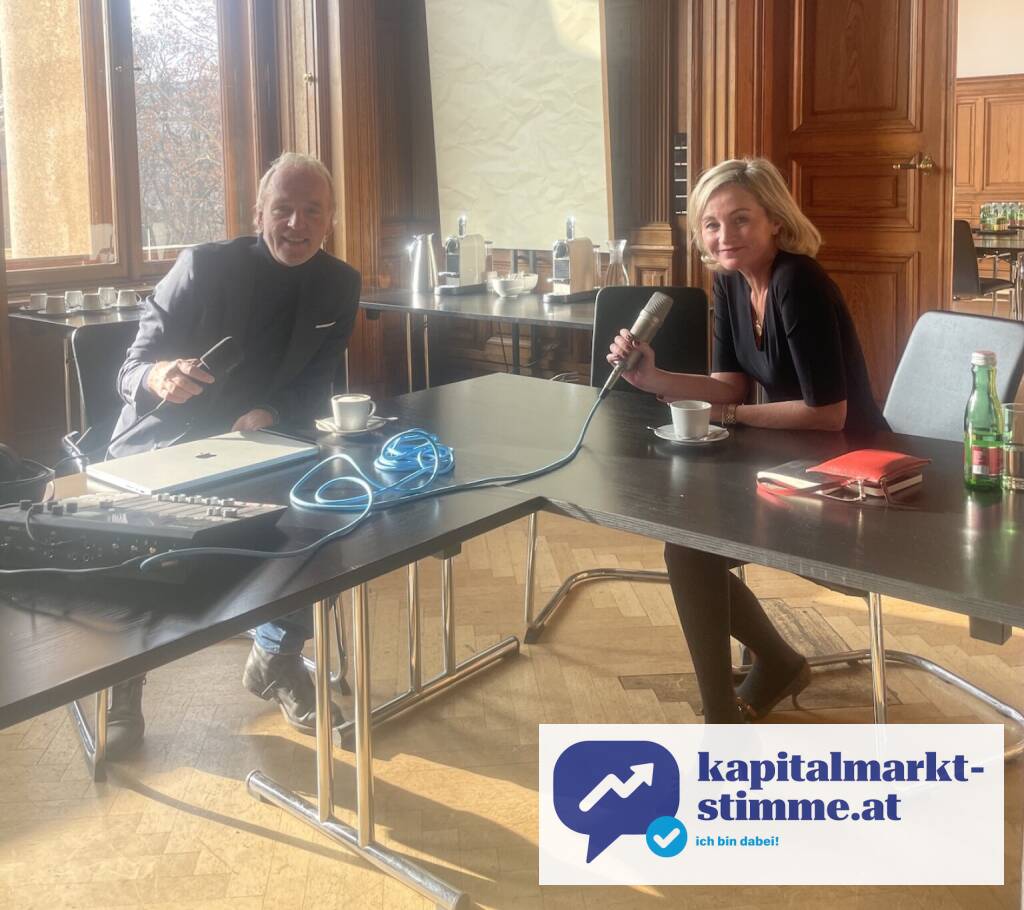 Mit Andrea Benckendorff, CEO EXAA, am EXAA-Sitz im Palais Liechtenstein (17.01.2025) 