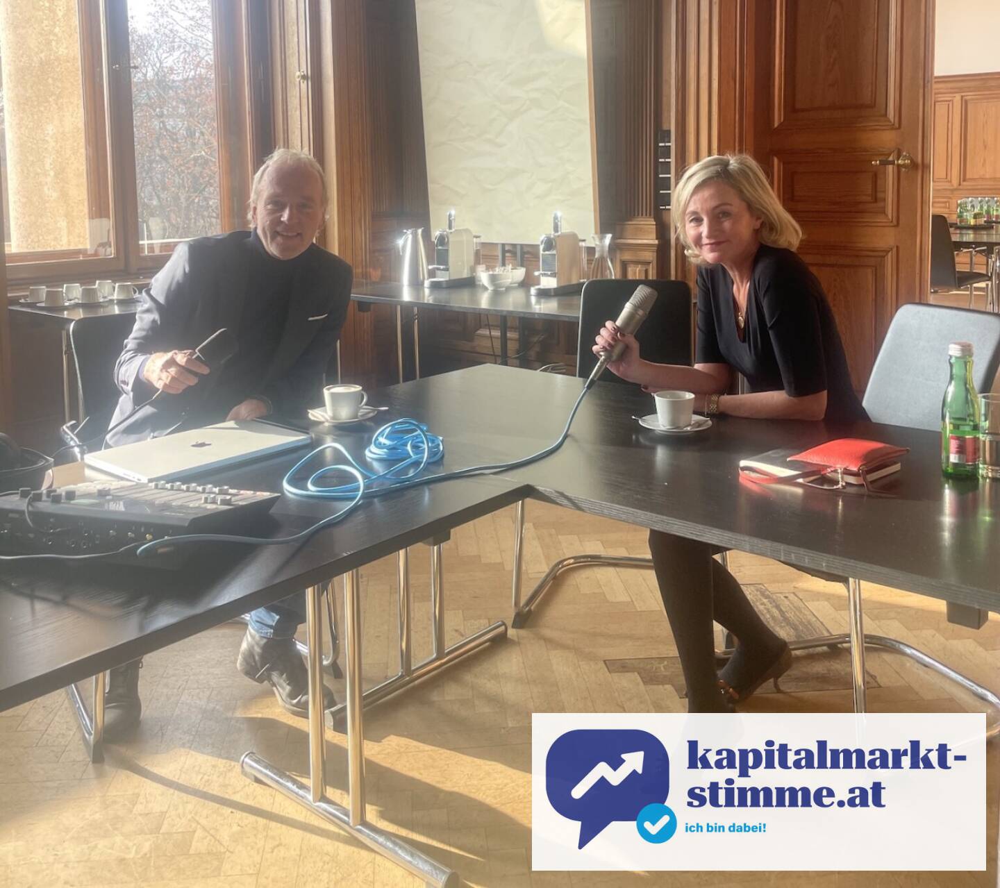 Mit Andrea Benckendorff, CEO EXAA, am EXAA-Sitz im Palais Liechtenstein