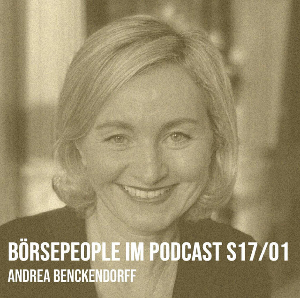 https://open.spotify.com/episode/0C67j5x7bmDoNp7Qwwf0cC
Börsepeople im Podcast S17/01: Andrea Benckendorff - <p>Andrea Benckendorff ist seit Sommer 2024 CEO vom Season-Presenter EXAA Energy Exchange Austria und ich war für die Startfolge der Season 17 zu Besuch bei der EXAA im Palais Liechtenstein. Ich spreche mit Andrea, die man als Pionierin der Energiemarkt-Liberalsisierung vor etwas mehr als 20 Jahren bezeichnen kann, über ihren abrupten Einstieg und das Entwerfen der Initial-Verträge für die Branche als Juristin. Freilich stellen wir auch die EXAA, ihre Delikatessen und ihre Rolle in Europa vor, zudem werden APCS, AGCS, ÖMAG und Cismo eingereiht. Und es geht auch um eine durchzechte Nacht, die Reinigungsbranche, einen technischen Frankreich-Schock im Sommer, Pluralität, Sonne und Regen sowie Spoiler zu Fabienne Scheucher (dann S17/05) und Zsolt Janos (S17/02). <br>
<br>
<a href=https://www.exaa.at target=_blank>https://www.exaa.at</a><br>
Börsepeople Wolfgang Aubrunner CCPA: <a href=https://audio-cd.at/page/playlist/6697 target=_blank>https://audio-cd.at/page/playlist/6697</a><br>
Börsepeople Kalina Jarova Müller CCPA: <a href=https://audio-cd.at/page/playlist/6701 target=_blank>https://audio-cd.at/page/playlist/6701</a><br>
<br>
About: Die Serie Börsepeople des Podcasters Christian Drastil, der im Q4/24 in Frankfurt als Finfluencer & Finanznetworker #1 Austria ausgezeichnet wurde, findet im Rahmen von <a href=http://www.audio-cd.at target=_blank>http://www.audio-cd.at</a> und dem Podcast Audio-CD.at Indie Podcasts statt.  Es handelt sich dabei um typische Personality- und Werdegang-Gespräche. Die Season 17 umfasst unter dem Motto „25 Börsepeople“ 25 Talks. Presenter der Season 17 ist die EXAA (Energy Exchange Austria) <a href=https://www.exaa.at target=_blank>https://www.exaa.at.</a> Welcher der meistgehörte Börsepeople Podcast ist, sieht man unter <a href=http://www.audio-cd.at/people target=_blank>http://www.audio-cd.at/people.</a> Der Zwischenstand des laufenden Rankings ist tagesaktuell um 12 Uhr aktualisiert.<br>
<br>
Bewertungen bei Apple (oder auch Spotify) machen mir Freude: <a href=http://www.audio-cd.at/spotify target=_blank>http://www.audio-cd.at/spotify</a> , <a href=http://www.audio-cd.at/apple target=_blank>http://www.audio-cd.at/apple</a> .<br>
</p> (20.01.2025) 