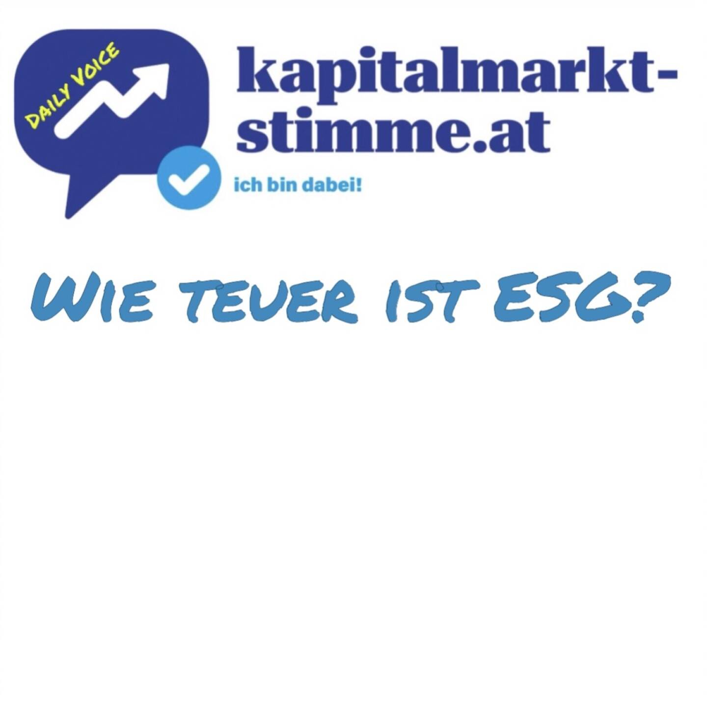 Episode 24/365 der kapitalmarkt-stimme.at daily voice auf audio-cd.at hören: https://audio-cd.at/page/podcast/6715/ Episode 24/365 der kapitalmarkt-stimme.at daily voice auf audio-cd.at . Nach Folge 23 mit der Raiffeisen-Research-Analyse, nach der österreichische Unternehmen in ESG-Gesichtspunkten in der Regel unter den Top10 bis Top20 Prozent weltweit zu finden sind, geht es nun um die Hauptkritikpunkte an ESG: Die Überregulierung und die Kosten, die damit verbunden sind. Die kapitalmarkt-stimme-Voices dazu sind wieder Gunter Deuber von Raiffeisen Research und Wolfgang Matejka von Matejka & Partner / Wiener Privatbank.