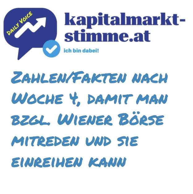 Episode 26/365 der kapitalmarkt-stimme.at daily voice auf audio-cd.at hören https://audio-cd.at/page/podcast/6719
Heute der Sonntag-Fixpunkt: Das Update mit Zahlen und Fakten, damit man an der Wiener Börse mitreden und sie einreihen kann. Ich mache das bewusst wöchentlich. Wer ist mit jeweiligem Stichtag im ATX vertreten (einmal, dann bei Änderungen)? Wieviel Marktkapitalisierung gibt es gesamt, wer sind die wichtigsten Player? Wer hat 2025, wer im Langfristvergleich die besten Performance? Wer die höchsten Umsätze? Wie vergleicht sich das mit dem DAX? (26.01.2025) 