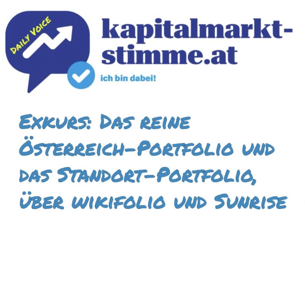 Episode 43/365 der kapitalmarkt-stimme.at daily voice auf audio-cd.at. Im Jahr 2013 schwebte mir zum Start von wikifolio neben einem reinen Österreich-wikifolio Stockpicking Österreich auch ein zweites wikifolio vor: Foreign Listed Employers Austria (FLEXAUT) umfasst grosse Arbeitgeber in Österreich, die an Auslandsbörsen notieren. Im Index finden sich einerseits internationale Konzerne, die seit Jahren auf den Standort Österreich setzen, andererseits Unternehmen, die - früher in Österreich börsenotierte - Austro-Firmen übernommen haben. Ein Hauptkriterium ist der Mitarbeiterstand in Österreich. Aus heutiger Sicht war es ein Fehler, das seit 2013 existierende Flex-wikifolio nicht investierbar zu machen, denn es hat knapp 160 Prozent Plus, damit rund doppelt so viel wie Stockpicking Österreich, freilich müssen die internationalen Arbeitgeber aus ihrer Sicht zum Glück auch nicht in Österreich die Steuerlast abdrücken. Und ich habe mich gefreut, dass 2017 d ann durch die heutige Sunrise Capital ein investierbarer Standortfonds gekommen ist. Hören: https://audio-cd.at/page/podcast/6814
https://www.wikifolio.com/de/at/p/smeilinho?tab=wikifolios
Standortfonds Österreich: https://www.wienerborse.at/marktdaten/fondsdaten-der-oekb/preisdaten/?ISIN=AT0000A1QA38&ID_NOTATION=185698392

 (13.02.2025) 