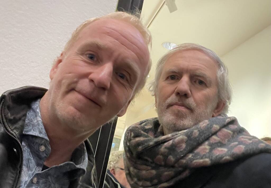 Eröffnung der Corbijn-Ausstellung in der Bank Austria Kunsthalle: Christian Drastil, Anton Corbijn (18.02.2025)