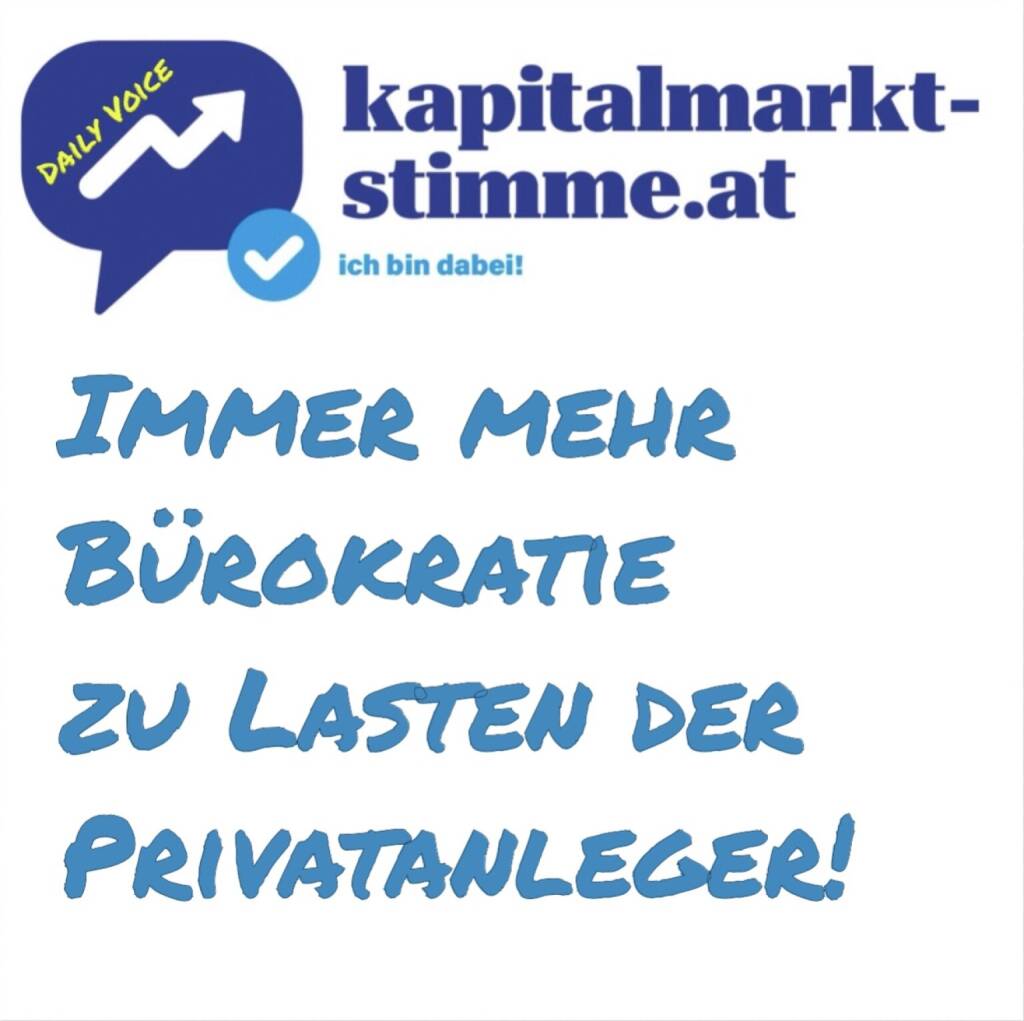 - Episode 52/365 der kapitalmarkt-stimme.at daily voice auf audio-cd.at. Heute geht es um die Nachschau zu einem Pressegespräch, das vor wenigen Wochen Aufsehen erregt und alarmiert hat. Thema war: „Immer mehr Bürokratie zu Lasten der Privatanleger mit Eric Samuiloff, Obmann der Fachgruppe Finanzdienstleister in Wien, dem Regulierungsexperten Günther Ritzinger und dem Moderator Martin Kwauka. Also: Anleger müssen immer mehr Formulare ausfüllen, die in diesem Umfang praktisch niemand mehr lesen und schon gar nicht verstehen kann. So muss zum Beispiel jeder nachhaltig orientierte Anleger genau angeben, ob er dies gemäß EU-Taxonomie, EU-Offenlegungsverordnung oder laut Einzelfaktoren (PAIs) möchte und muss die Unterschiede der drei EU-Systeme verstehen. Inzwischen müssen aber Kunden über Jahrzehnte hinweg konkret und detailliert nachweisen, wie ihr Vermögen zustande gekommen ist. Es gibt Einzelfälle, in denen eine Bank 48 (!!) Jahre zurück Unterlagen verlangte. https://audio-cd.at/page/podcast/6853 (22.02.2025) 