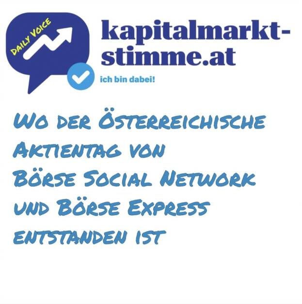 Episode 56/365 der kapitalmarkt-stimme.at daily voice auf audio-cd.at. Am 13. Mai (10 bis 17 Uhr) werden Börse Social Network und Börse Express in eines der grössten Wiener Kinos zum Österreichischen Aktientag laden. Es wird 20 Präsentationsslots mit vielen Überraschungen zwischendurch geben. Wir freuen uns riesig, diese bisher grösste Roadshow für PrivatanlegerInnen als 1. kapitalmarkt-stimme.at-Event gemeinsam anzugehen. Stay tuned für weitere Infos, die Anmeldung für das Publikum startet am 13. April. In dieser Folge geht es um die Entstehungsanekdote. Infos für Presenter unter aktientag135@kapitalmarkt-stimme.at bzw. http://www.kapitalmarkt-stimme.at .
https://audio-cd.at/page/podcast/6870 (26.02.2025) 