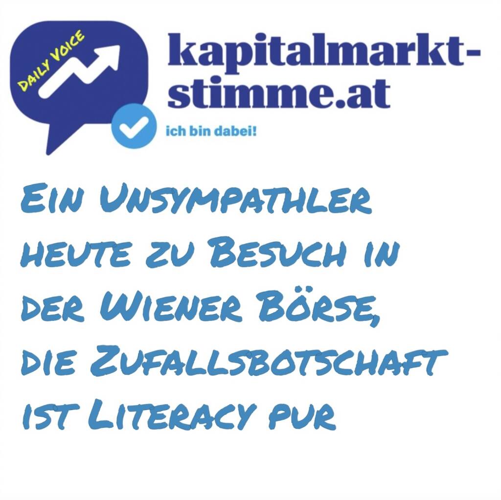 Episode 63/365 der kapitalmarkt-stimme.at daily voice auf audio-cd.at. Heute war Faschingsdienstag, die Wiener Börse hat erst einen Bären und dann einen Bullen in ihre Hallen gelassen und dies filmisch festgehalten. Der Unsympathler (Bär) wurde dementsprechend gemobbt, der Bulle bejubelt. Das Omen war irgendwie Literacy: Heute siegte der Bär, mehr als 2 Prozent Tagesminus im ATX und der schwächste Tag des Jahres, seit Jahresbeginn ist aber der umjubelte Bulle um mehr als 10 Prozent im Plus. Also kurzfristig geht es schon unsympathisch, langfristig sollte man der Börse seine Sympathie schenken.
Bulle & Bär zu Besuch: https://www.photaq.com/page/index/4157
https://www.linkedin.com/company/wiener-borse-ag/posts
https://audio-cd.at/page/podcast/6899 (05.03.2025) 