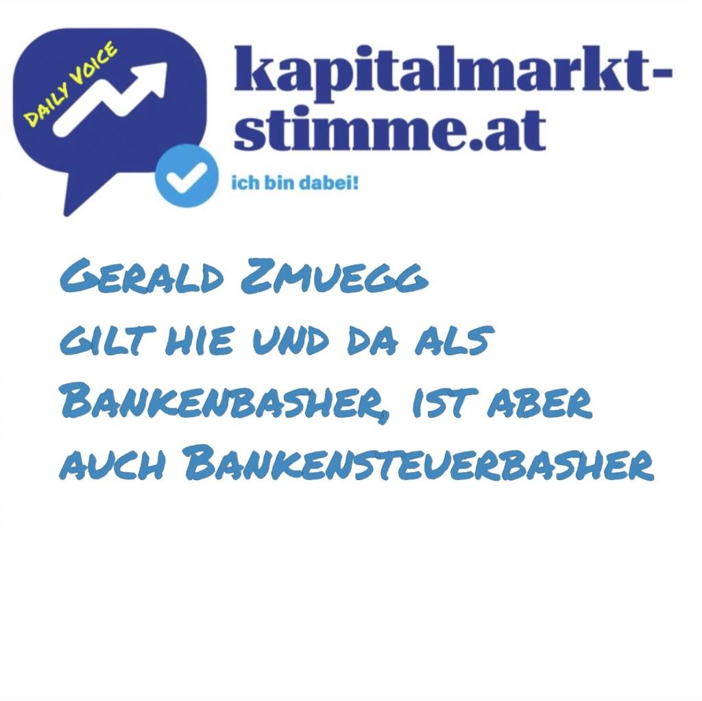 kapitalmarkt-stimme.at daily voice 64/365: Heute geht es um den Finanzombudsmann Gerald Zmuegg, der oft als Bankenbasher bezeichnet wird, weil er für KMU hart gegen Banken verhandelt. Er ist aber auch ein Bankensteuerbasher. Hört rein, warum. https://audio-cd.at/page/podcast/6903 (06.03.2025) 