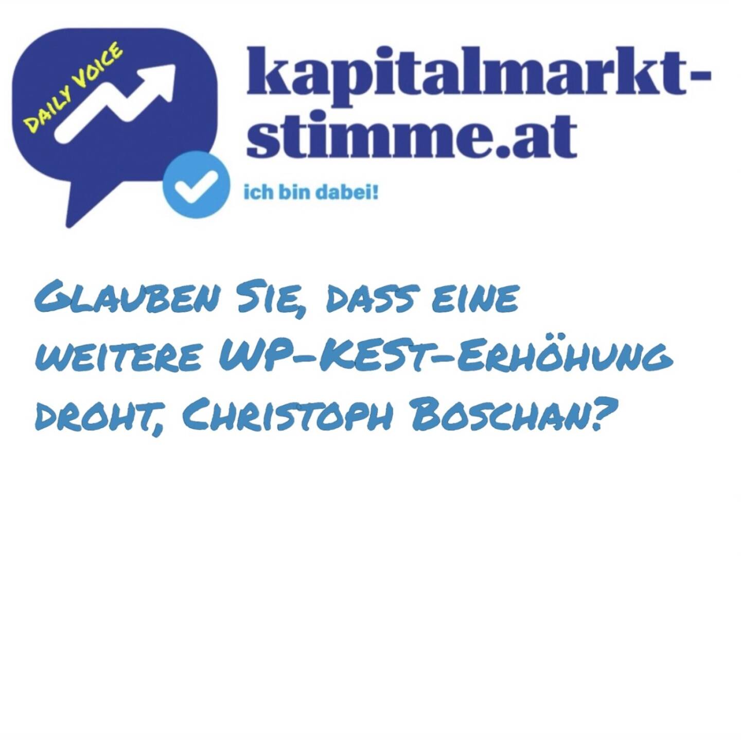 kapitalmarkt-stimme.at daily voice 80/365: Im Rahmen der Aktienbarometer 2025-Präsentation wurde das Panel gefragt, ob aufgrund der aktuellen Konstellation vielleicht sogar ev. eine weitere Erhöhung der Kursgewinnsteuer drohe. Die Antwort hat Christoph Boschan, CEO der Wiener Börse gegeben. Bottom Line: Wir sind ja bereits jetzt das frechste und kapitalmarktfeindlichste Land, was Privatanlegersteuern betrifft. https://audio-cd.at/page/podcast/6986