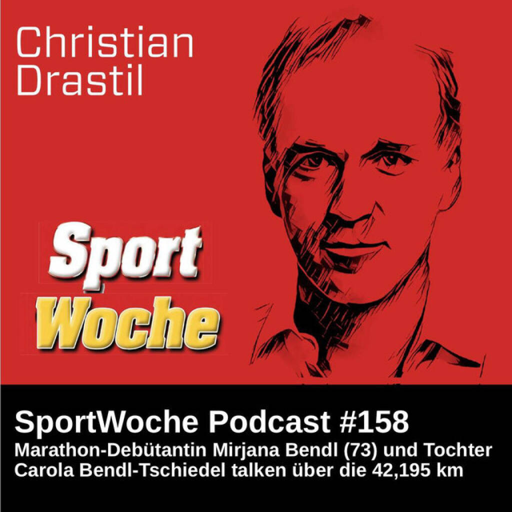 https://open.spotify.com/episode/4IxgDyQlefpoLy3MXMOC0B
SportWoche Podcast #158: Marathon-Debütantin Mirjana Bendl (73) und Tochter Carola Bendl-Tschiedel talken über die 42,195 - <p>Mirjana Bendl hat beim VCM 2025 mit jungen 73 Jahren gleich beim ersten Versuch ihren ersten Marathon in der Volldistanz 42,195 gefinisht, begleitet von ihrer Tochter, Spitzenläuferin Carola Bendl-Tschiedel. Gemeinsam waren sie bei mir im Studio. Wir sprechen über das sinngemässe Hey, Mama, ich hab Dich angemeldet, selbstbestimmte und selbstbewusste Vorbereitung, die Tage vor dem Tag X und natürlich den Tag X selbst. Es war kalt, windig, es gab bei km17 kurze Überlegungen, bei km35 eine Schrecksekunde und bei km42,195 grosse Freude im Ziel. Und dann geht es noch um Carolas 2025-er Duelle mit Paula Radcliffe, ein dazu passendes Shirt, um Tokio, Boston, Chicago. London und weitere Rekordpläne. Auch der gute Tiangong, dessen Halbmarathon-Debüt ich verbal versehentlich von China nach Japan verlegt habe, ist Thema. Und abschliessend der Frauenlauf. Dieser wird wieder Family Business.<br>
<br>
- das Bild zum Podcast: <a href=https://photaq.com/page/pic/96999 target=_blank>https://photaq.com/page/pic/96999</a> <br>
- erwähnt wird im Talk auch die bisher meistgehörte Folge im SportWoche-Podcast: Carola Bendl-Tschiedel, die Bankerin, die über alle Distanzen schnell läuft und ein schönes Ziel hat Reinhören unter <a href=https://audio-cd.at/page/podcast/3905 target=_blank>https://audio-cd.at/page/podcast/3905</a><br>
<br>
Die SportWoche Podcasts sind presented by Instahelp: Psychologische Beratung online, ohne Wartezeit, vertraulich & anonym. Nimm dir Zeit für dich unter <a href=https://instahelp.me/de/ target=_blank>https://instahelp.me/de/</a> .<br>
<br>
About: Die Marke, Patent, Rechte und das Archiv der SportWoche wurden 2017 von Christian Drastil Comm. erworben, Mehr unter <a href=http://www.sportgeschichte.at target=_blank>http://www.sportgeschichte.at</a> . Der neue SportWoche Podcast ist eingebettet in „ Wiener Börse, Sport, Musik (und mehr)“ auf <a href=http://www.christian-drastil.com/podcast target=_blank>http://www.christian-drastil.com/podcast</a> und erscheint, wie es in Name SportWoche auch drinsteckt, wöchentlich. Bewertungen bei Spotify oder Apple machen mir Freude: <a href=http://www.audio-cd.at/spotify target=_blank>http://www.audio-cd.at/spotify</a> , <a href=http://www.audio-cd.at/apple target=_blank>http://www.audio-cd.at/apple</a> .<br>
<br>
Unter <a href=http://www.sportgeschichte.at/sportwochepodcast target=_blank>http://www.sportgeschichte.at/sportwochepodcast</a> sieht man alle Folgen, auch nach Hörer:innen-Anzahl gerankt.<br>
</p> (26.04.2025) 