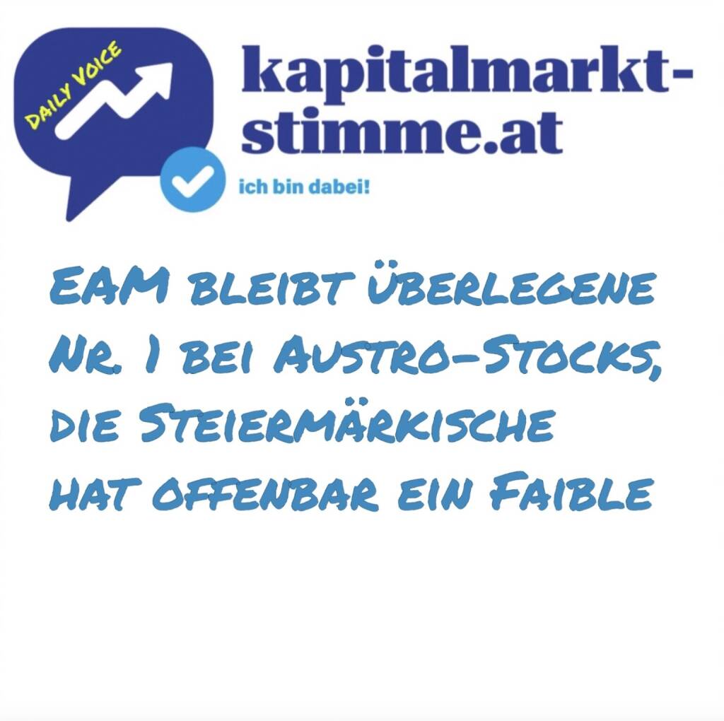 kapitalmarkt-stimme.at daily voice 118/365: Der institutionell gehaltene Streubesitz im Top Segment prime market ist weiterhin stark international geprägt. Das belegen die Ergebnisse einer Studie zur Eigentümerstruktur des institutionellen Streubesitzes, die S&P Global Market Intelligence alle zwei Jahre im Auftrag der Wiener Börse durchführt. Der institutionell gehaltene Streubesitz umfasst jenen Teil der frei handelbaren Aktien, der sich im Besitz von professionellen Investoren wie Fondsgesellschaften, Pensionskassen oder Versicherungen befindet. Per Ultimo 2024 entfielen 92,3 % des von Institutionellen gehaltenen Streubesitzes auf internationale Vermögensverwalter. Also nur 7,7 Prozent auf Österreich. Da bleibt die EAM deutlich vorne. Dahinter sehr spannende Insights. https://audio-cd.at/page/podcast/7194 (29.04.2025) 