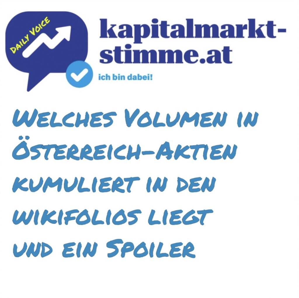 kapitalmarkt-stimme.at daily voice 119/365: Die gestern hier kommunizierte S&P Global Market Intelligence Studie zum institutionell gehaltenen Streubesitz im ATXPrime zeigt den Anteil österreichischer Instis bei nur noch 7,7 Prozent (2022: 9,1 und 2020: deutlich über 10). Und nur um die Österreicher geht es derzeit und ich recherchiere ein bissl rum, weil die Liste der Top25 doch sehr rasch sehr dünn wird (hier werden wohl Shareholder ID und Bloomberg-Filings herangezogen). Das machen natürlich nicht alle, rein schon von der Methodik her. Daher frag ich rum und ergänze: Heute: Welches Volumen in Österreich-Aktien kumuliert in den wikifolios liegt und ein Spoiler.  Hören: https://audio-cd.at/page/podcast/7200
http://www.wikifolio.com
Top25 (Ö) gemäss Studie: https://photaq.com/page/pic/97014/ (30.04.2025) 