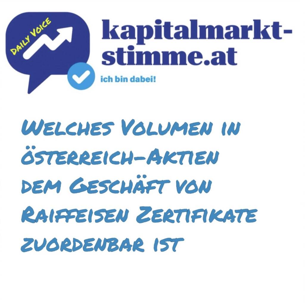 kapitalmarkt-stimme.at daily voice 120/365: Die in dieser Woche hier kommunizierte S&P Global Market Intelligence Studie zum institutionell gehaltenen Streubesitz im ATXPrime zeigt den Anteil österreichischer Instis bei nur noch 7,7 Prozent (2022: 9,1 und 2020: deutlich über 10). Und nur um die Österreicher geht es derzeit und ich recherchiere ein bissl rum, weil die Liste der Top25 doch sehr rasch sehr dünn wird (hier werden wohl Shareholder ID und Bloomberg-Filings herangezogen). Das machen natürlich nicht alle, rein schon von der Methodik her. Daher frag ich rum und ergänze: Heute: Welches Volumen in Österreich-Aktien kumuliert Raiffeisen Zertifikate zuzuordnen ist. Und die Antwort ist durchaus wow. Hören: https://audio-cd.at/page/podcast/7206
https://www.raiffeisenzertifikate.at
Top25 (Ö) gemäss Studie: https://photaq.com/page/pic/97014/ (01.05.2025) 