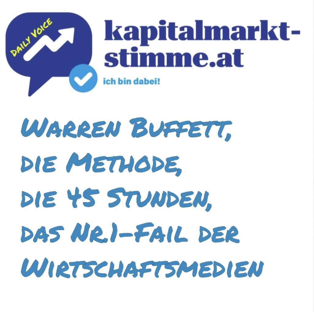 kapitalmarkt-stimme.at daily voice 125/365: Warren Buffett leitet mit 94 Jahren den Rückzug von der Spitze seiner Holding Berkshire Hathaway ein. Ich spreche über Apple, Coca Cola, die Methode auf der Wiener Börse Homepage, meinen Audible-Rekord und viel zu viele Leute, die am Buffet waren. Hören: https://audio-cd.at/page/podcast/7230
- Audible 45h: https://www.audible.de/library/titles?searchTerm=Warren+Buffett++Das+Leben+ist+wie+ein+Schneeball
- Die Warren Buffett Methode: https://www.wienerborse.at/wissen/analyse-strategie/handelsstrategien/fundamentale-handelsstrategien/warren-buffett-methode/ (06.05.2025) 