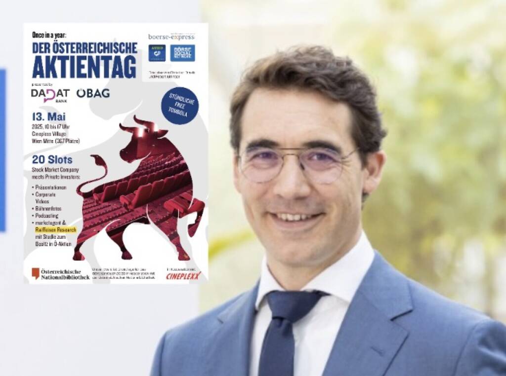 Spoiler: #aktientag135. Wie angekündigt outen wir nun täglich Details zum Österreichischen Aktientag am 13. Mai. Ein Presenter wird EuroTeleSites-CFO Lars Mosdorf sein.

Lars:Digitalisierung erfordert eine leistungsfähige Infrastruktur - und genau daran arbeitet EuroTeleSites täglich. Beim Österreichischen Aktientag präsentiere ich, welche Schlüsselrolle Mobilfunkmasten als tragende Säule der digitalen Zukunft spielen.

- Anmelden und Infos: https://photaq.com/page/index/4170 (06.05.2025) 