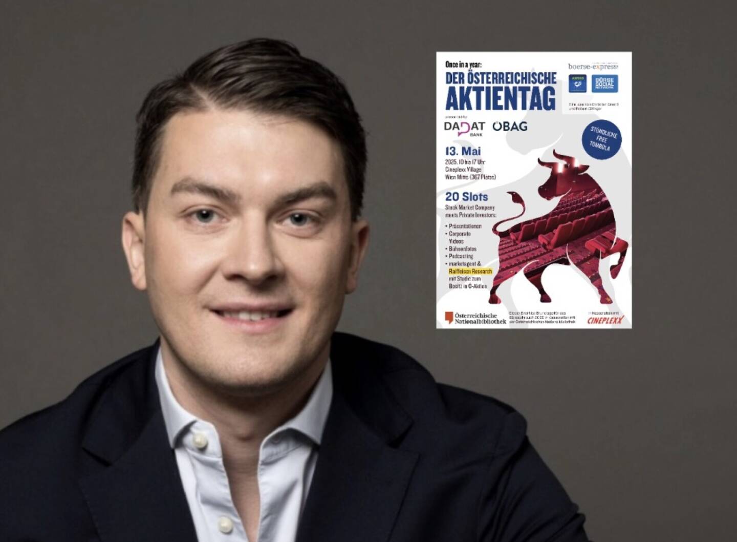 Spoiler: #aktientag135. Wie angekündigt outen wir nun täglich Details zum Österreichischen Aktientag am 13. Mai. Ein Presenter wird UKO Microshops CEO Moritz Unterkofler sein.

Moritz: Als wachstumsstarkes Familienunternehmen freut es mich besonders, die UKO Microshops AG als neuen Teilnehmer im Direct Market Plus der Wiener Börse beim 1. Österreichischen Aktientag zu präsentieren. Der Kapitalmarkt ist für uns ein Treiber von Sichtbarkeit, Innovation und nachhaltigem Wachstum.

Anmelden und Infos: https://photaq.com/page/index/4170
