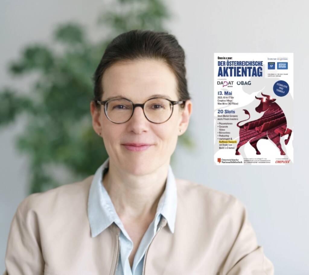 Spoiler: #aktientag135. Wie angekündigt outen wir nun täglich Details zum Österreichischen Aktientag am 13. Mai. Ein Presenter wird Semperit, Bettina Schrage, sein

Bettina: Weil es ohne Aktien nicht geht und gerade in turbulenteren Zeiten wie diesen, die für Anleger:innen auch viele Chancen bieten, regelmäßige Updates und der direkte Kontakt wichtig sind

Anmelden und Infos: https://photaq.com/page/index/4170 (12.05.2025) 