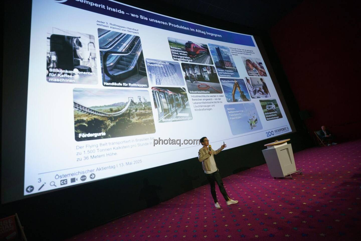1. Aktientag von Börse Social und Börse Express im Cineplexx Kino, v.li.: Bettina Schragl (IR Semperit)
