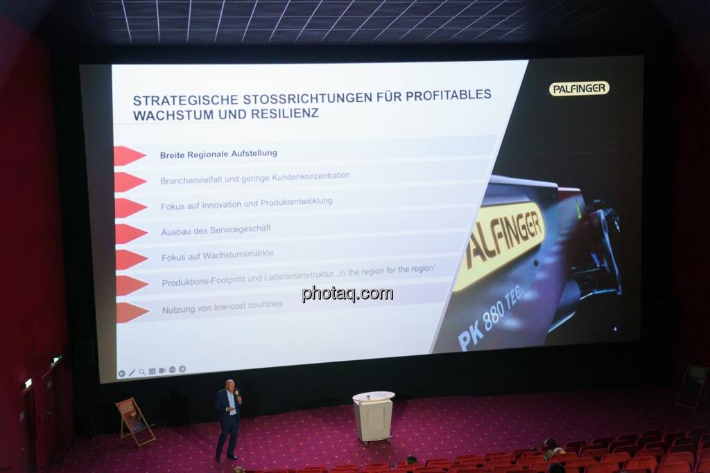 1. Aktientag von Börse Social und Börse Express im Cineplexx Kino, Präsentation Palfinger AG, Hannes Roither (IR) (14.05.2025) 