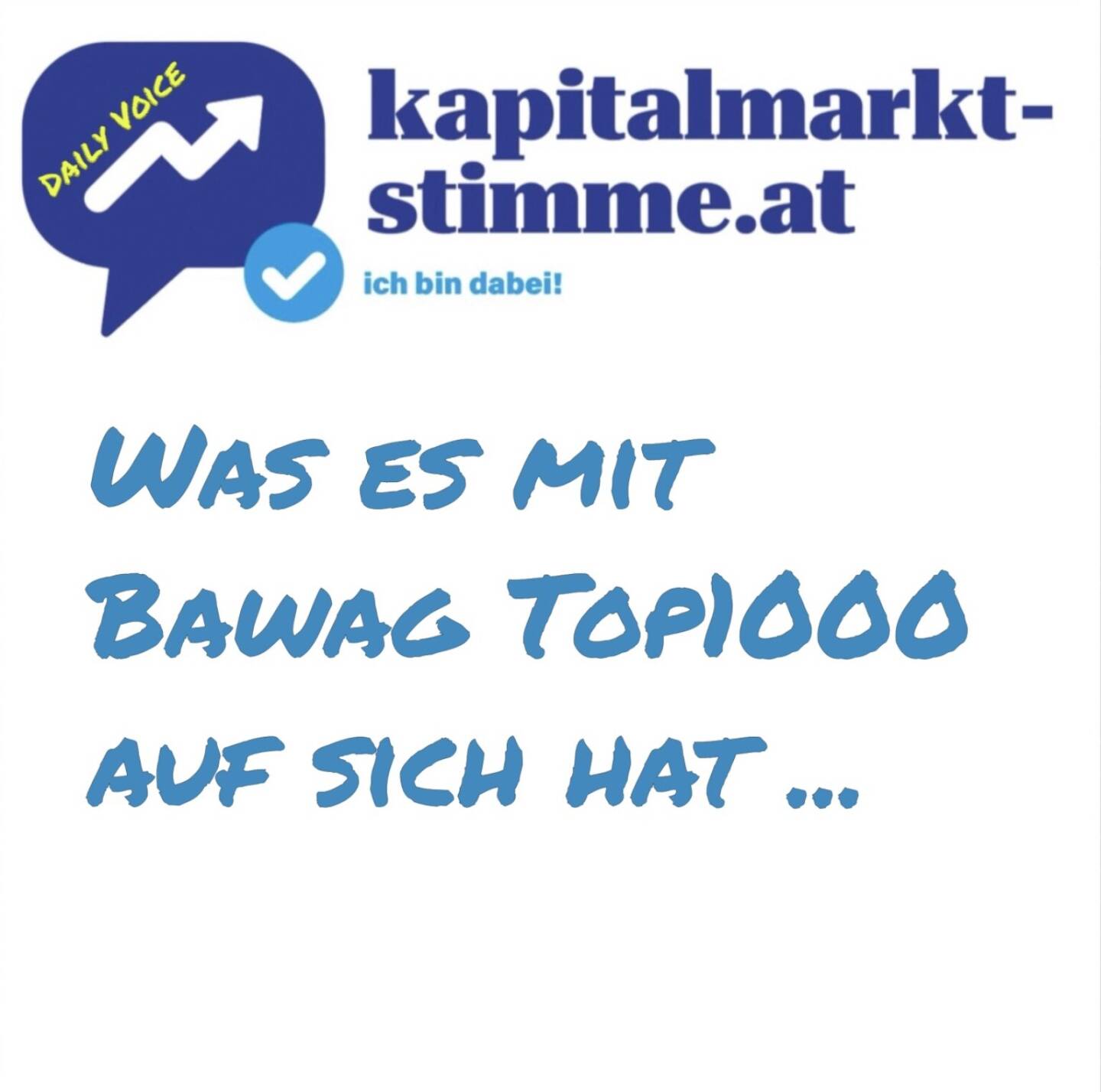 kapitalmarkt-stimme.at daily voice 142/365: Heute stelle ich wieder ein Tool aus unserem Robot BSNgine vor, erklärt anhand des Tagessiegers CA Immo, des ytd Besten VIG und der Bawag. Siehe https://boerse-social.com/bsngine/best_worst_days_matrix/atx .
Hören: https://audio-cd.at/page/podcast/7316