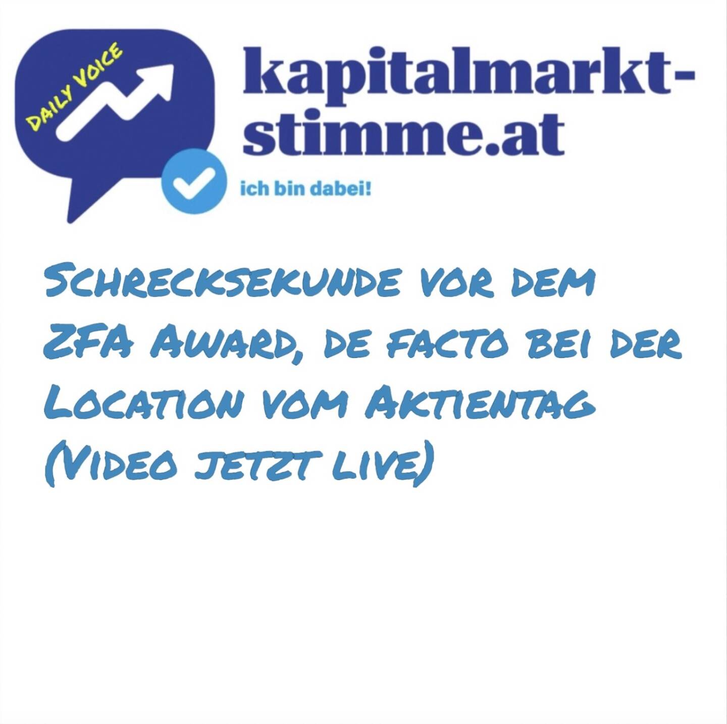 kapitalmarkt-stimme.at daily voice 160/365: Am 3.6. war der Zertifikate Award für Österreich, mit der U Bahn konnte man direkt bei der Location nicht aussteigen, weil es eine nicht näher geoutete Bombendrohung für den Bereich (nicht im speziellen Award-Location) mit massivem Polizei-Einsatz gab. Vor Ort übrigens auch jenes Kino, in dem wir den #aktientag 135 machten, da ist jetzt das Video live. https://audio-cd.at/page/podcast/7414
Aktientag #135 Film: https://www.linkedin.com/posts/christiandrastil_impressionen-aktientag-1352025-activity-7337737770049716225-YQ9O


