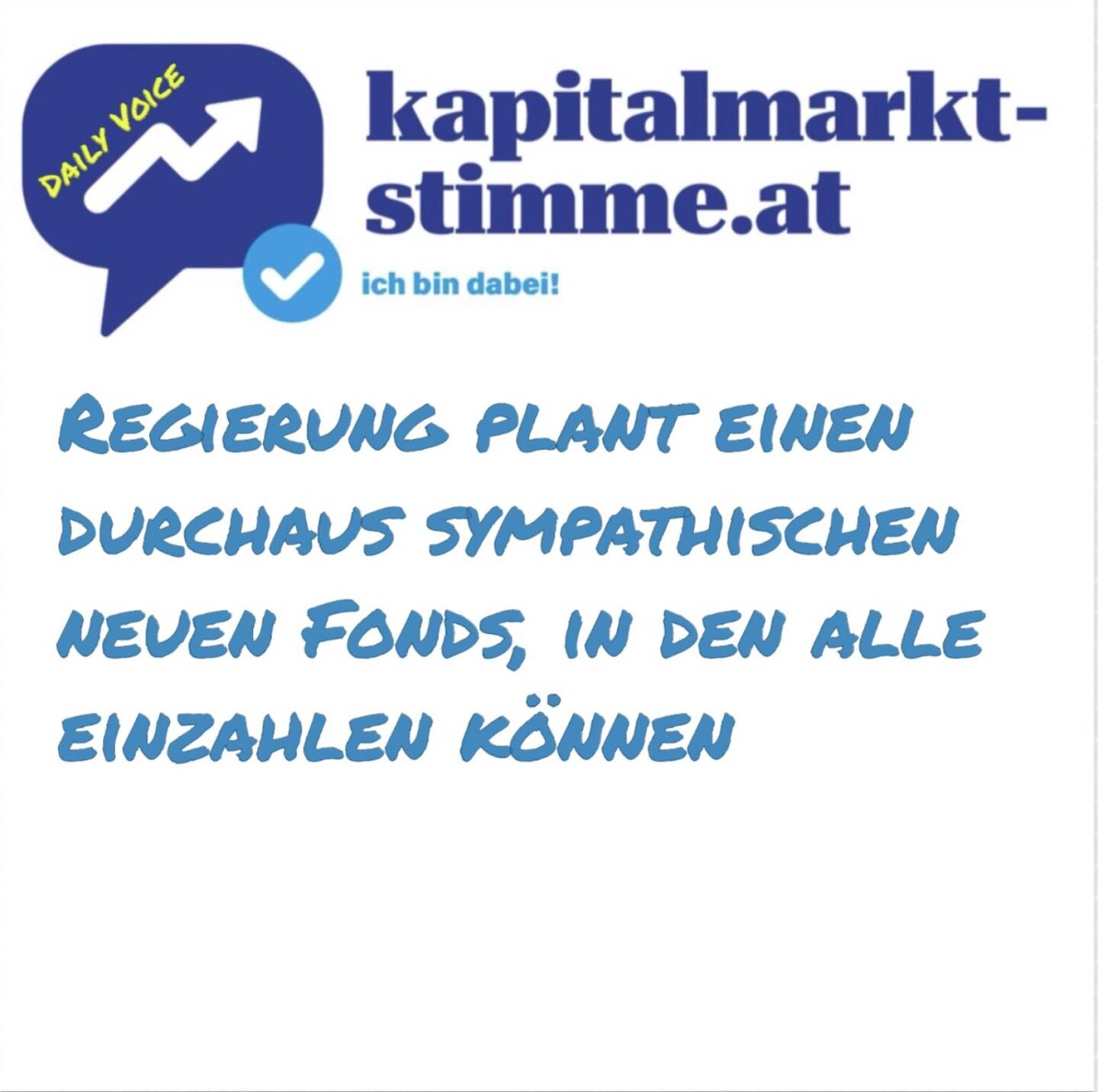 kapitalmarkt-stimme.at daily voice 175/365: Die Regierung will einen Fonds zur Armutsbekämpfung ins Leben rufen – allerdings ohne dafür selbst Budgetmittel bereitzustellen. Die Mittel sollen ausschließlich aus freiwilligen Zuwendungen, Schenkungen oder Erbschaften kommen. Dies schreibt die Agenda Austria. Ich finde die Idee gut, einzig was die Verwaltung angeht, könnte Schlimmes schlummern. Ein derartiger Fonds muss sicherstellen können, dass er eine Benchmark an Effizienz ist und extrem schlank gestaltet sein. Hören: https://audio-cd.at/page/podcast/7493
https://www.agenda-austria.at
