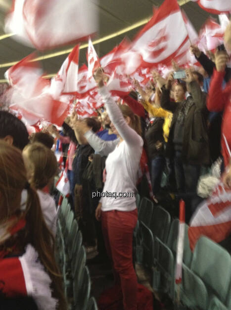 Österreich, rot-weiss-rot, Fussball, Jubel (11.09.2013) 