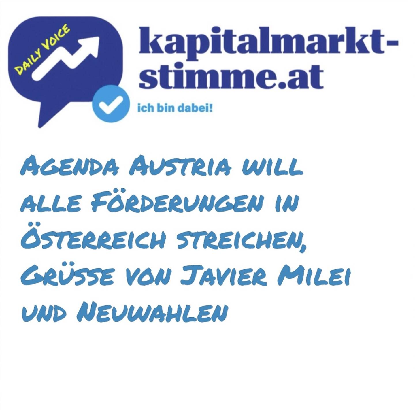 Episode 212/365 der kapitalmarkt-stimme.at daily voice auf audio-cd.at. Wir. Streichen. Alles. Die Agenda Austria schlägt via Studie vor, alle Förderungen zu streichen: Das Geld ist knapp. Das österreichische Doppelbudget 2025/26 pfeift aus dem letzten Loch. Streichen wir doch einfach ein paar Förderungen, meinen nun manche. Doch leichter gesagt als getan. Am Ende traut sich ja doch wieder keiner, den Rotstift anzusetzen. Die Agenda Austria schreitet mutig voran. Und streicht. Alles. Studie: https://www.agenda-austria.at/publikationen/foerderungen-streichen/literatur/ - hören: https://audio-cd.at/page/podcast/7667

