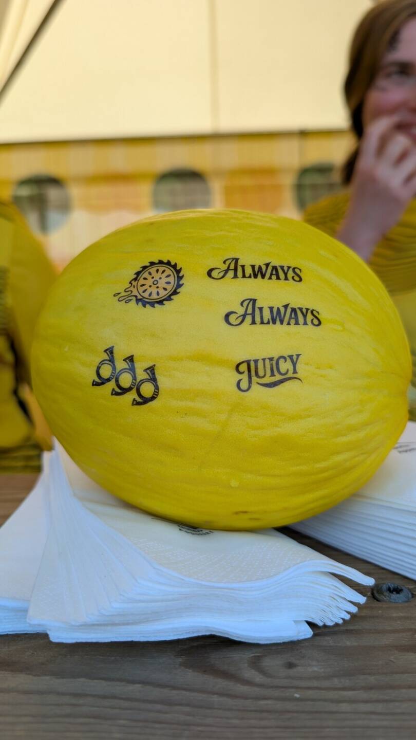 Die &Ouml;sterreichische Post zeigt sich beim diesj&auml;hrigen Frequency Festival in St. P&ouml;lten (13.-15.08.2025) mit einer humorvollen, popkulturellen Aktion. Inspiriert von der subtilen Namensgleichheit mit dem Musiker Post Malone &uuml;berrascht die heimische Post mit fruchtigen &bdquo;Post Melonen&ldquo; bei ihrem Festival-Stand. Dazu gibt es f&uuml;r Post-Fans und Festivalg&auml;ste jede Menge tempor&auml;rer Face-Tattoos. Foto: Post