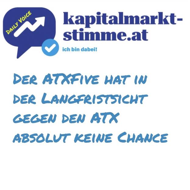 Episode 233/365 der kapitalmarkt-stimme.at daily voice auf audio-cd.at. Der ATXFive notiert deutlich unter dem ATX Zwei Gründe: Weil er später gestartet ist und zudem ein markanter Underperformer ist.  https://audio-cd.at/page/podcast/7745 (21.08.2025) 