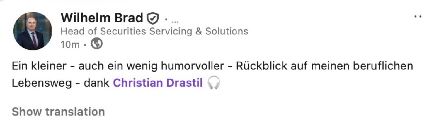 Bezogen auf https://audio-cd.at/page/podcast/7780/ Wilhelm Brad